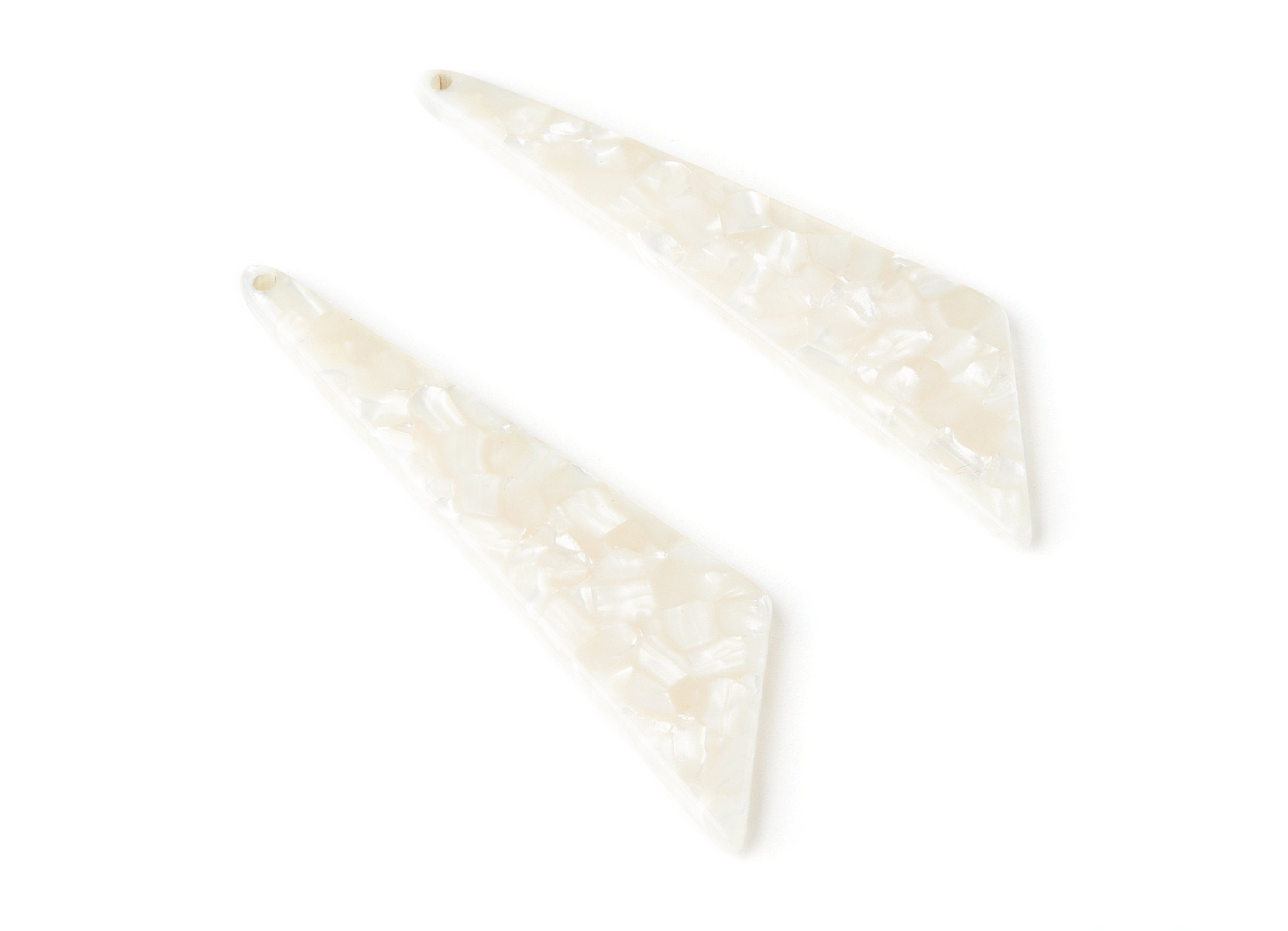 Acetate Triangle Earring Charms - Triangle Pendant - Earring Findings - Jewelry Supplies - Color Code: A33 - 68.73x16.16x2.56mm - AC1367J - DOMEDBAZAAR