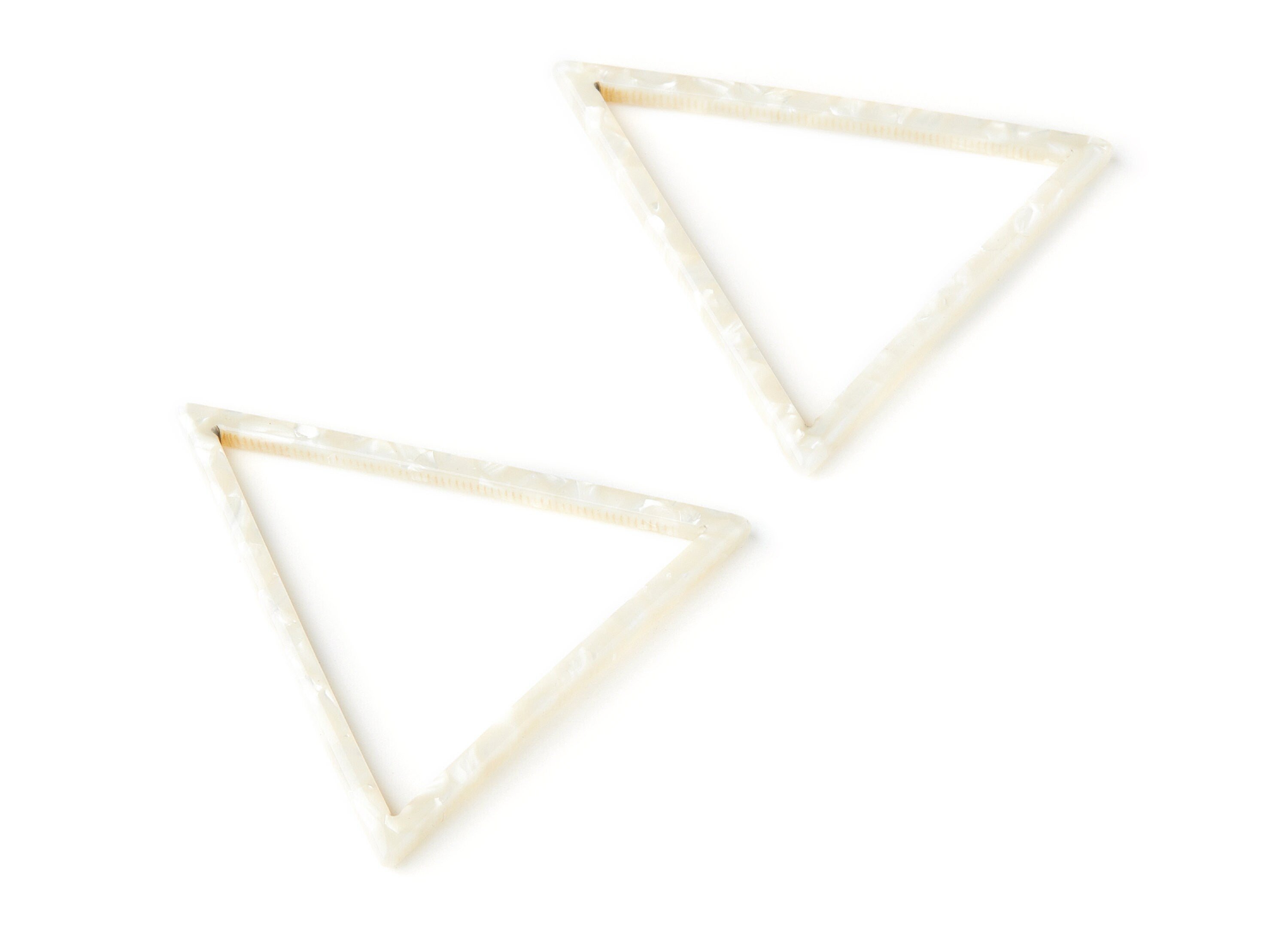 Acetate Triangle Earring Charms - Triangle Pendant - Earring Findings - Jewelry Supplies - Color Code: A33 - 57.7x51.4x2.7mm - AC1374T - DOMEDBAZAAR