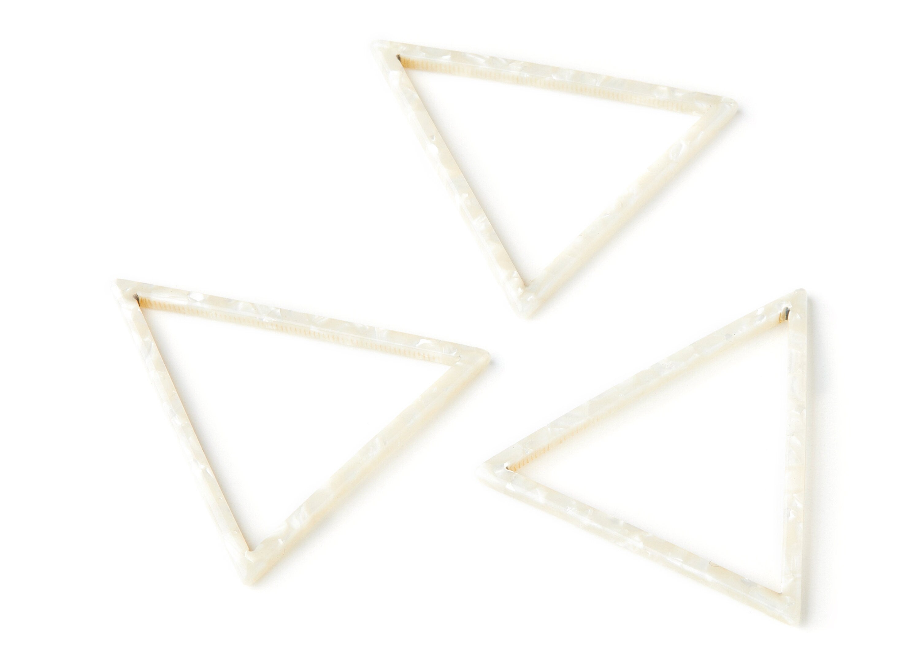 Acetate Triangle Earring Charms - Triangle Pendant - Earring Findings - Jewelry Supplies - Color Code: A33 - 57.7x51.4x2.7mm - AC1374T - DOMEDBAZAAR