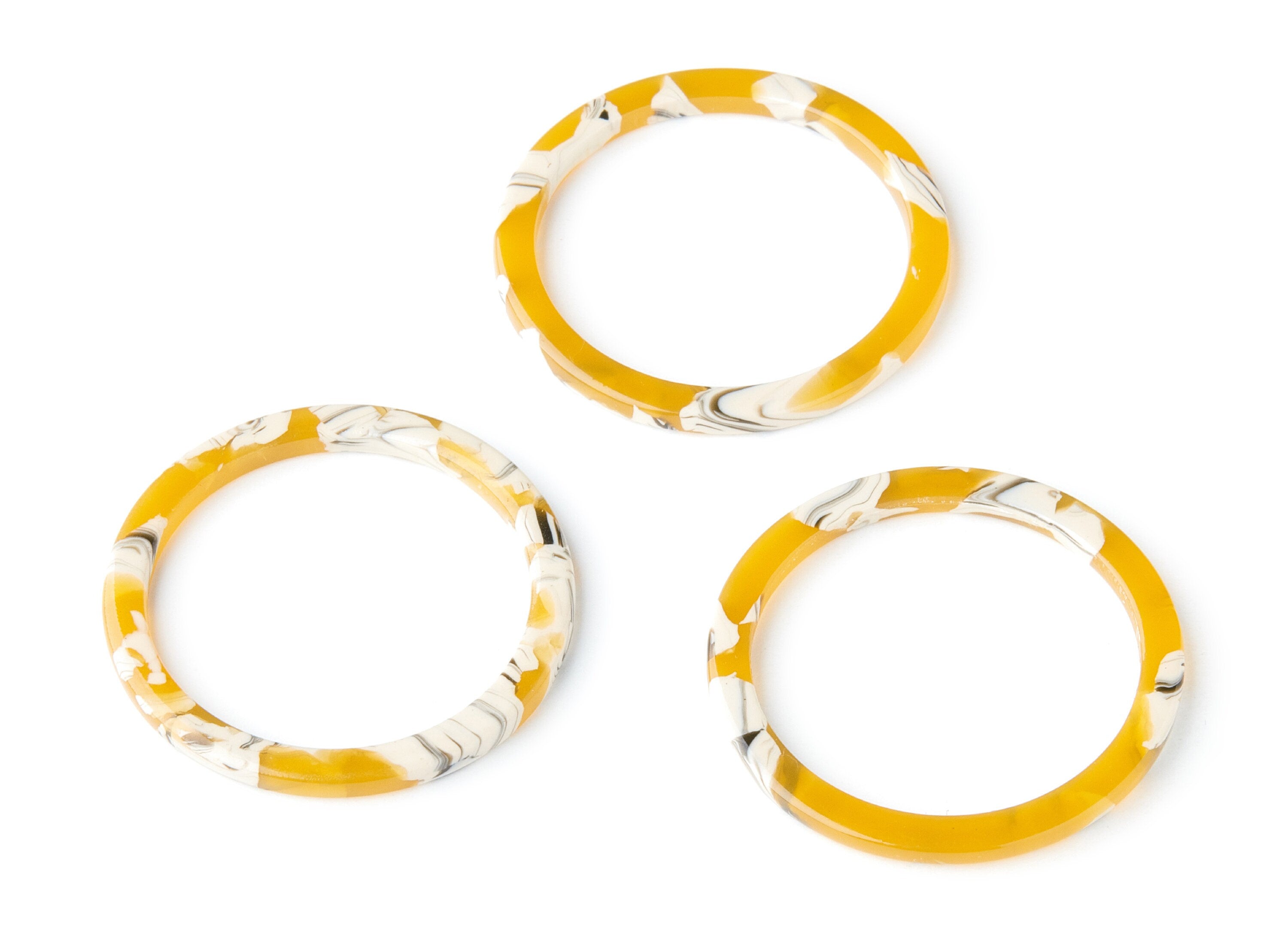 Acetate Hoop Earring Charms - Acrylic Circle Pendant - Earring Findings - Jewelry Supplies - Color Code: A14 - 36x36x2.28mm - AC1168R - DOMEDBAZAAR