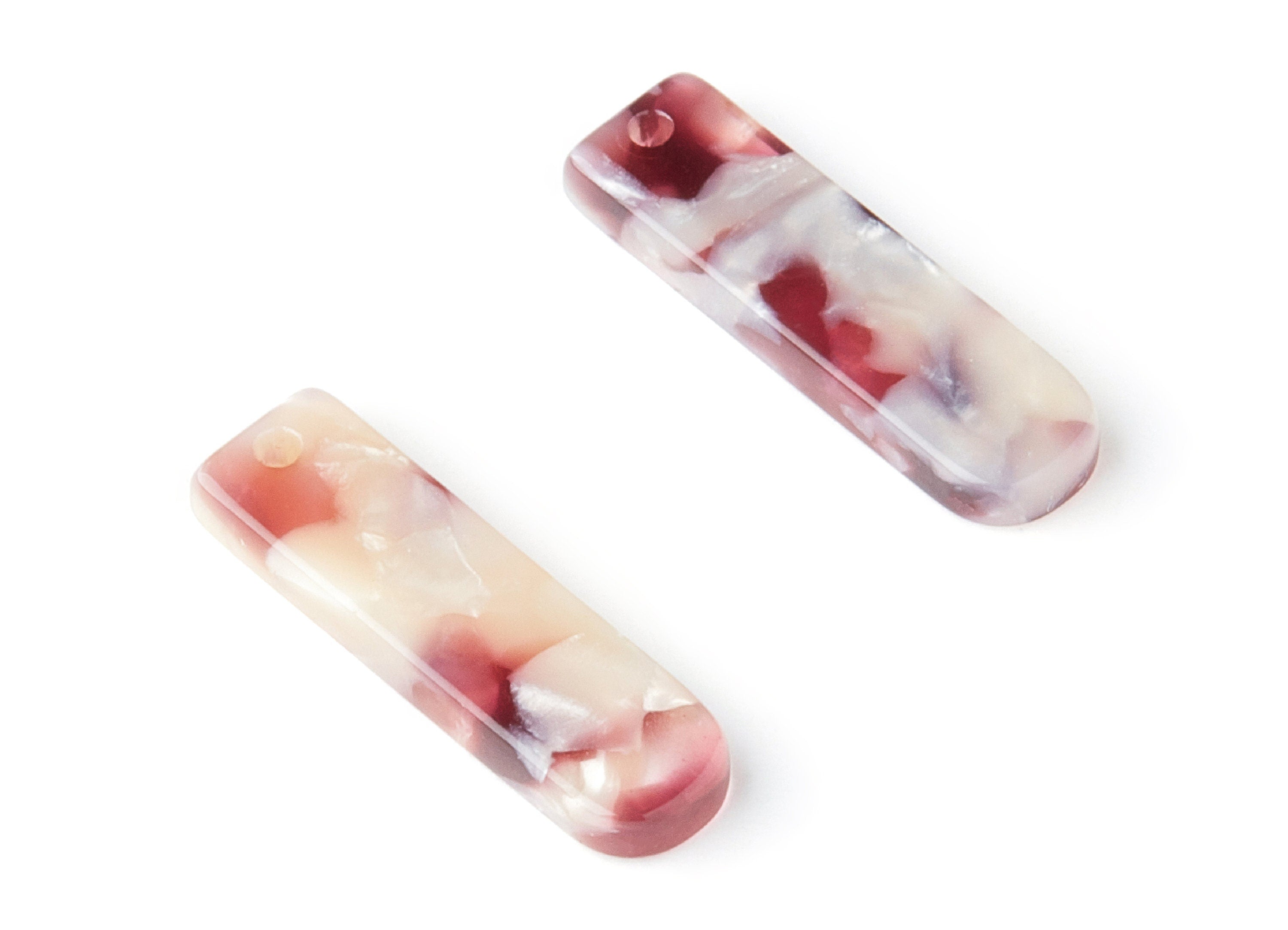 Acetate Bar Earring Charms - Bar Shaped Pendant - Earring Findings - Jewelry Supplies - Color Code: A42 - 23.65x6.74x2.6mm - AC1354C - DOMEDBAZAAR