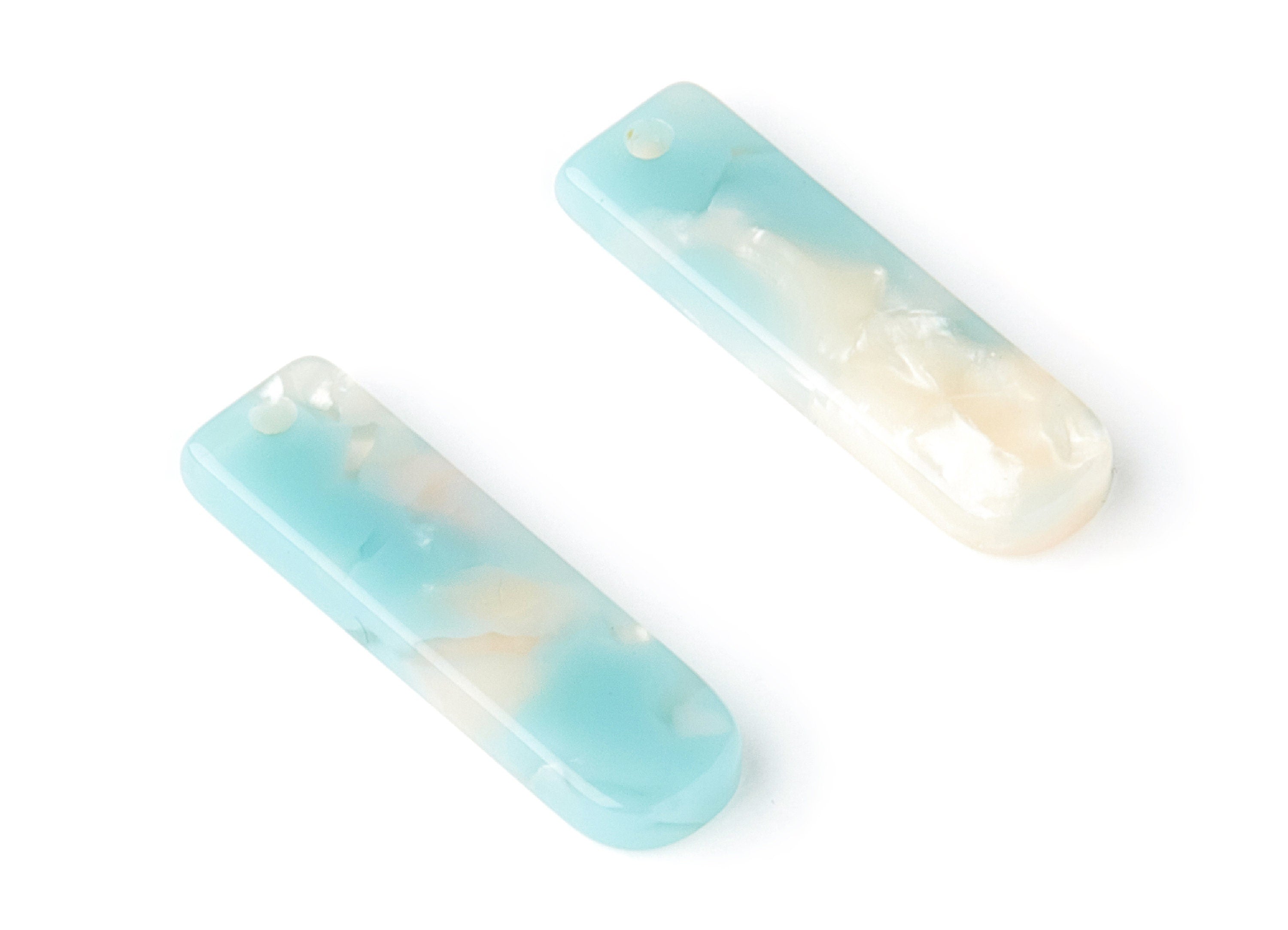 Acetate Bar Earring Charms - Bar Shaped Pendant - Earring Findings - Jewelry Supplies - Color Code:A36 - 23.65x6.74x2.6mm - AC1354R - DOMEDBAZAAR