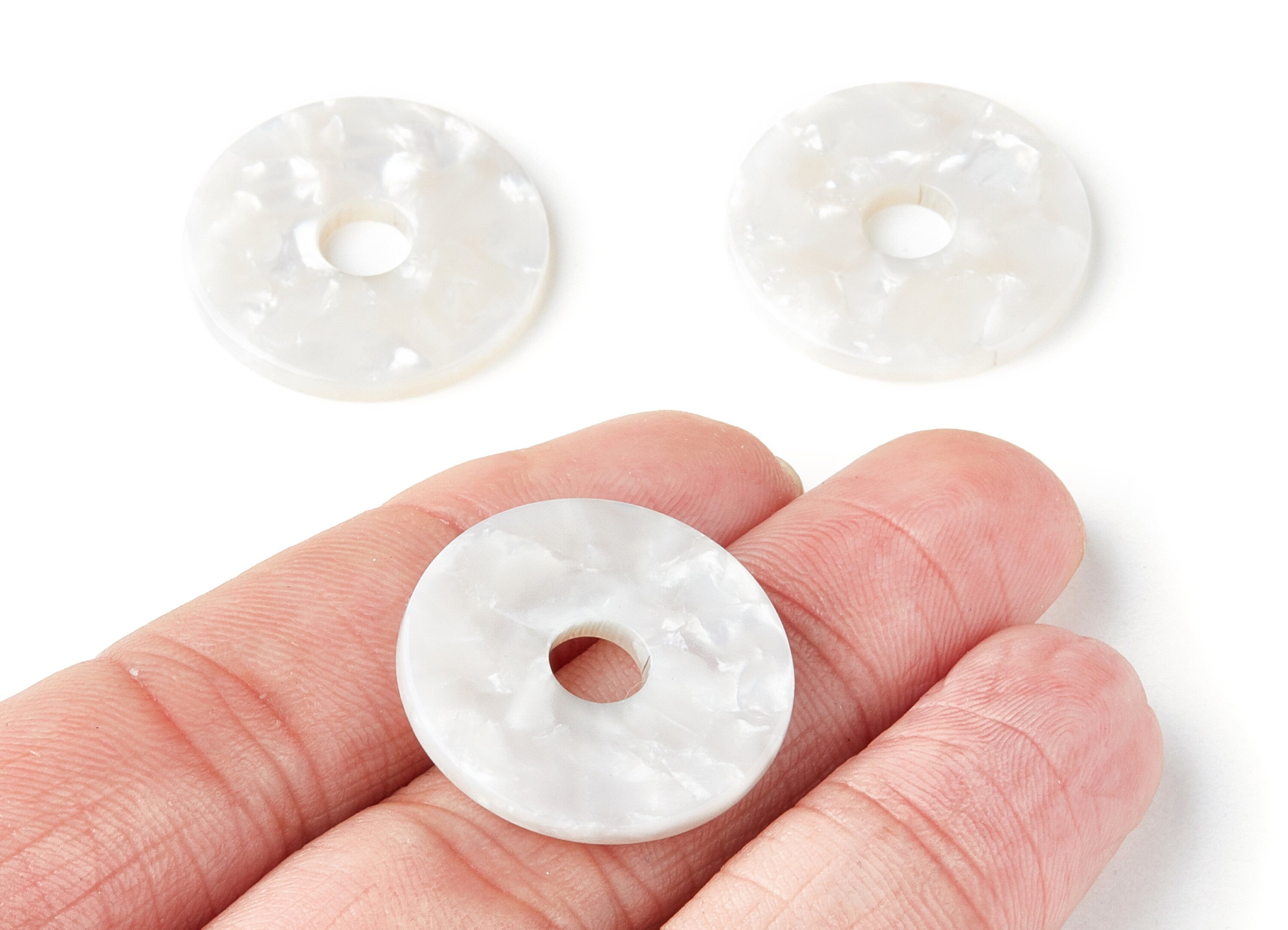 Acetate Coin Charms - Round Earring and Pendant - Earring Findings - Jewelry Supplys - Color Code: A33 - 24.75x24.75x2.6mm - AC1400E - DOMEDBAZAAR