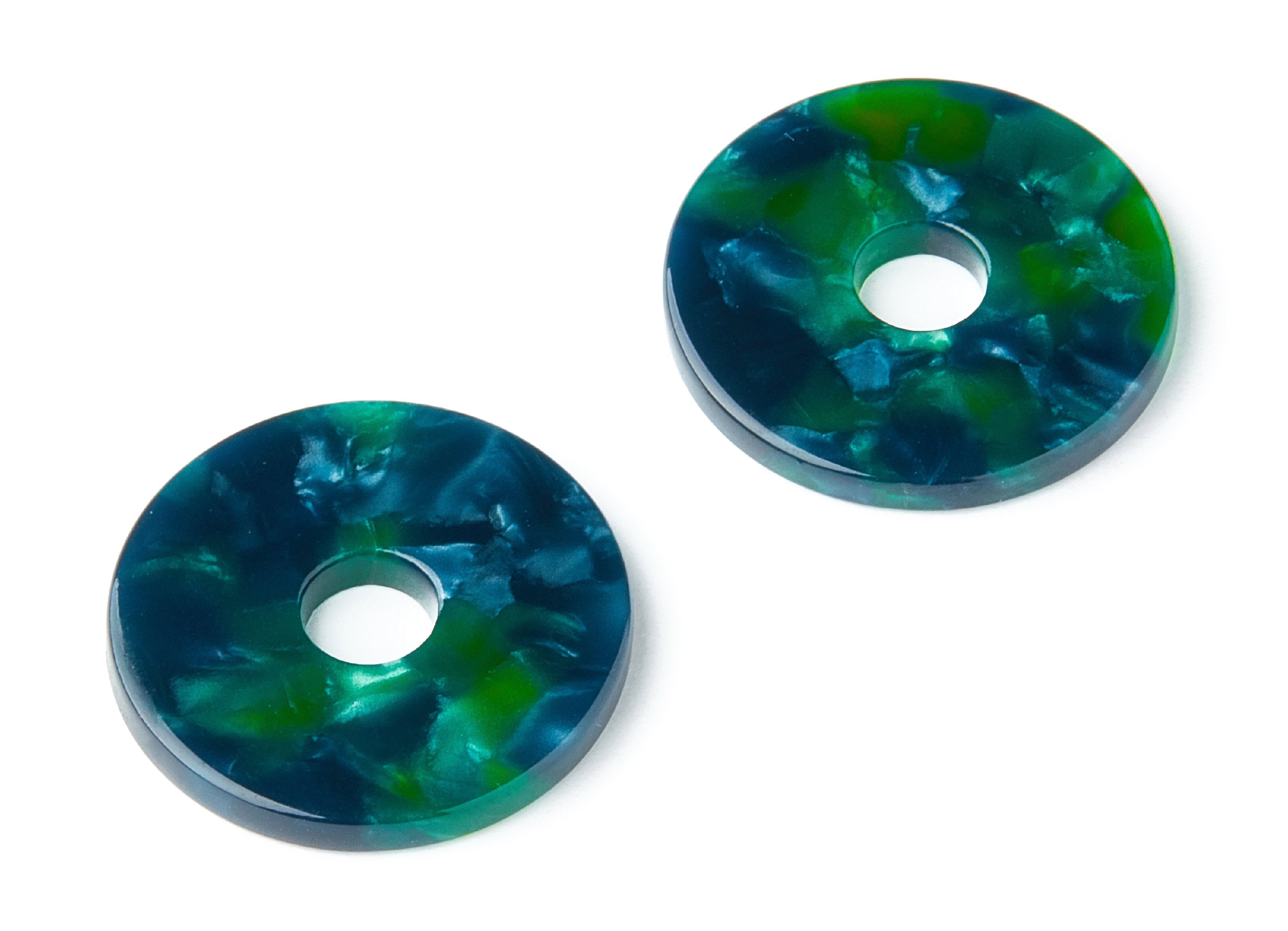 Acetate Coin Charms - Round Earring and Pendant - Earring Findings - Jewelry Supplys - Color Code: A13 - 24.75x24.75x2.6mm - AC1400G - DOMEDBAZAAR