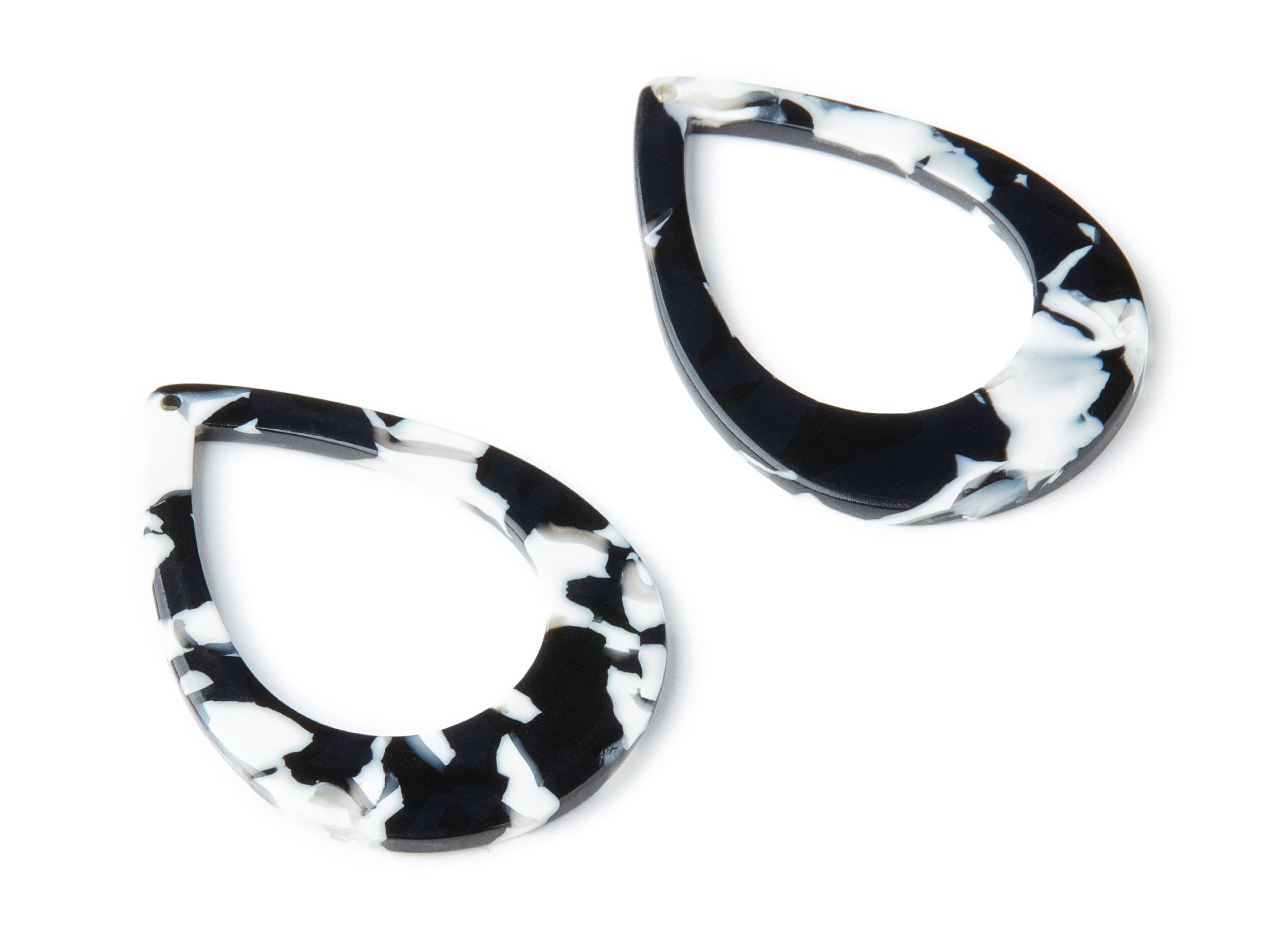 Acetate Drop Charms - Drop Earrings and Pendant - Earring Findings - Jewelry Supplies - Color Code: A17 - 46.64x33.17x2.37mm - AC1022S - DOMEDBAZAAR