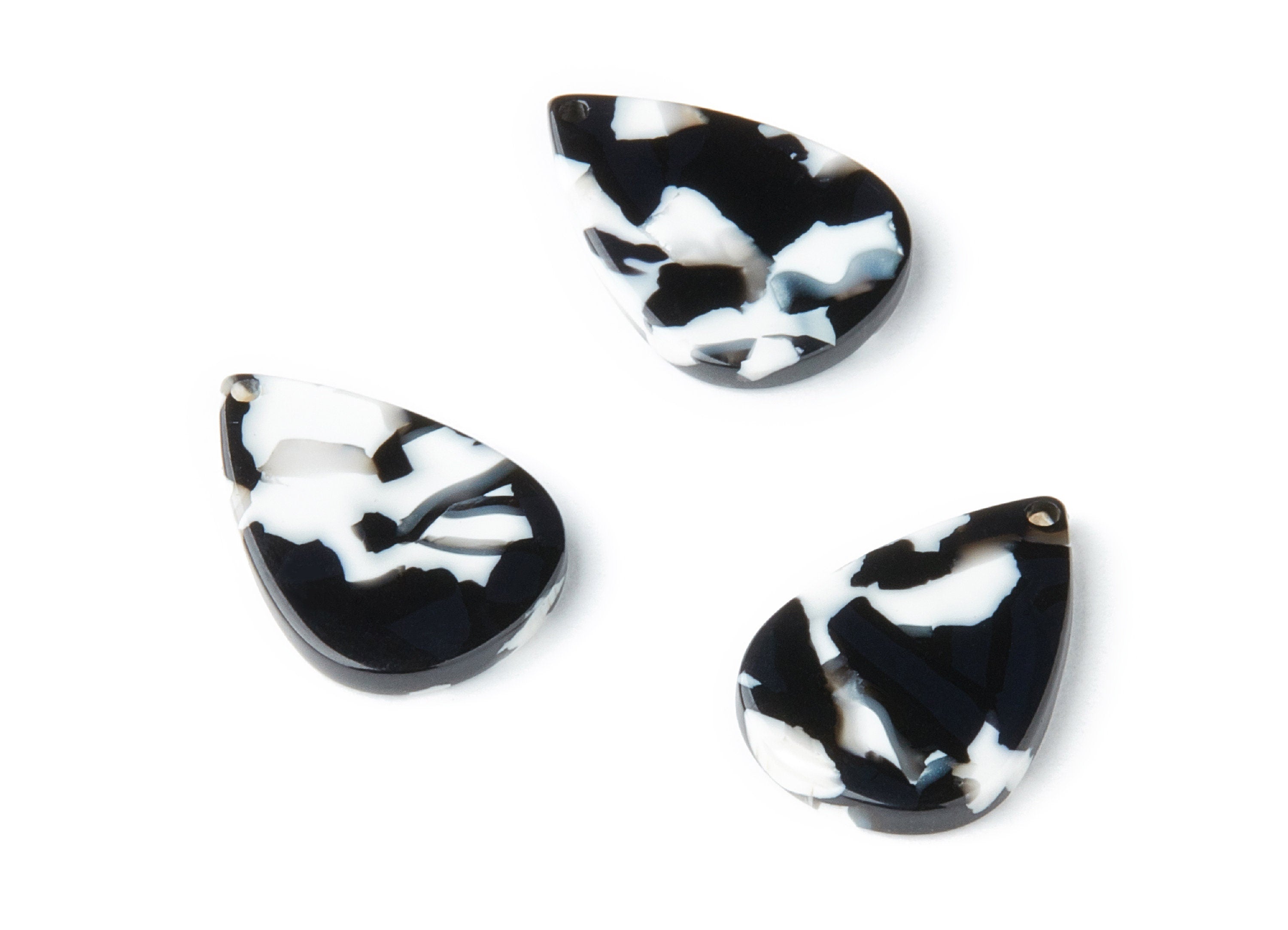 Acetate Drop Charms - Drop Earrings and Pendant - Earring Findings - Jewelry Supplies - Color Code:A17 - 21x15x2.5mm - AC1024K - DOMEDBAZAAR