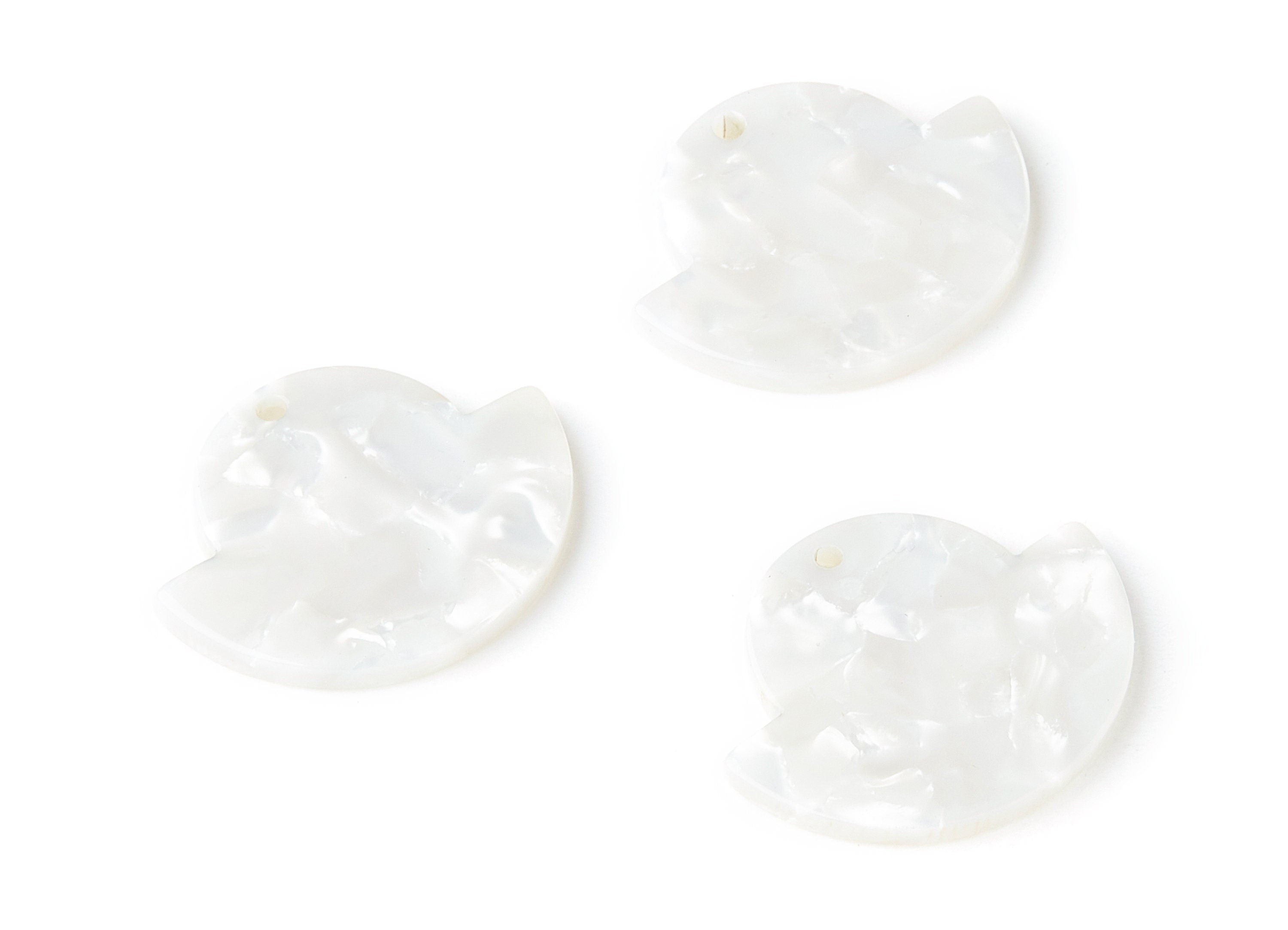 Acetate Irregular Earring Charms - Irregular Pendant - Earring Findings - Jewelry Supplies - Color Code:A12 - 28.8x23.64x2.6mm - AC1338D - DOMEDBAZAAR