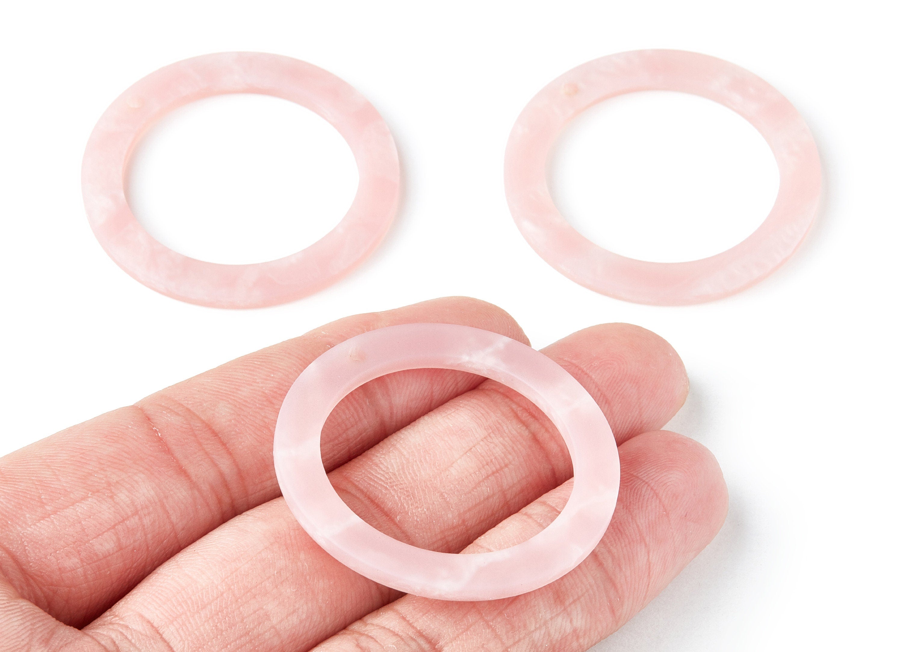 Acrylic Circle Earring Charms - Acrylic Circle Pendant - Earring Findings - Jewelry Supplie - Color Code: A229 - 39.78x39.78x3mm - AC1272A - DOMEDBAZAAR