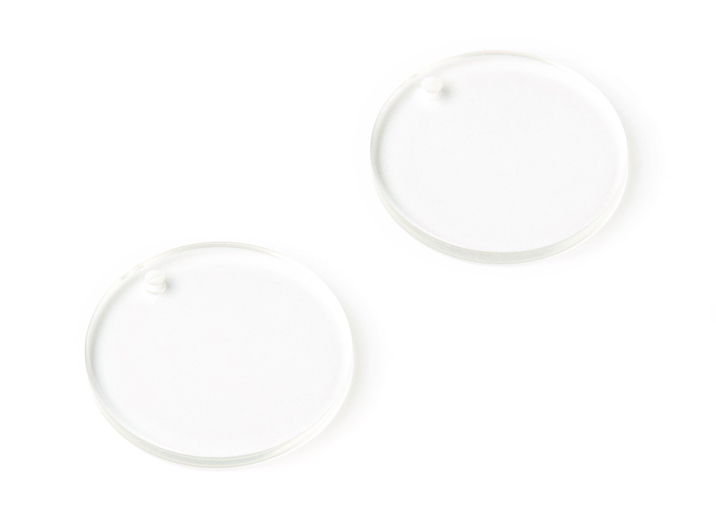 Acrylic Earring Charm - Round Acrylic Earrings - Round Pendant - 1 Hole - Color Code:A63 - 29.78x29.78x2.7mm - AC1330B - DOMEDBAZAAR