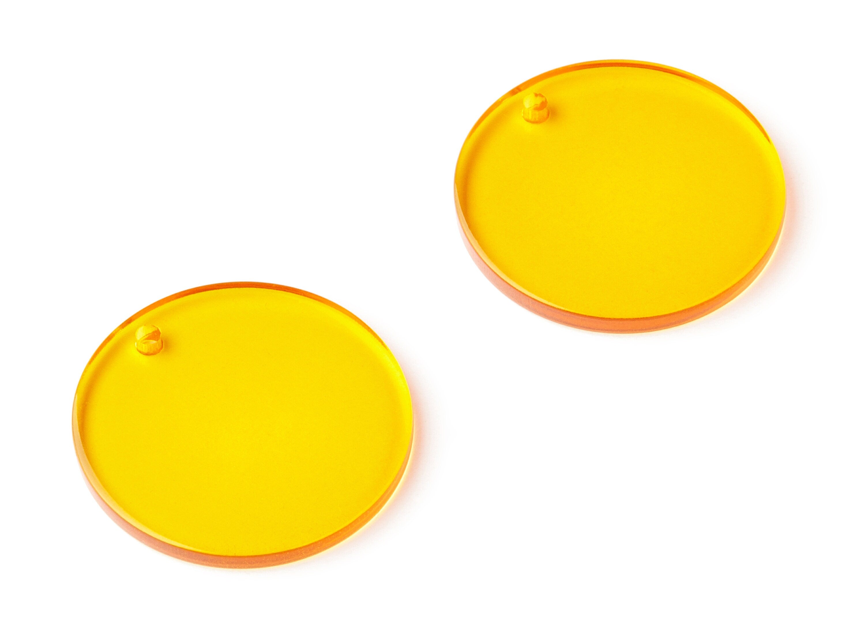 Acrylic Earring Charm - Round Acrylic Earrings - Round Pendant - 1 Hole - Color Code:A71 - 29.78x29.78x2.7mm - AC1330F - DOMEDBAZAAR