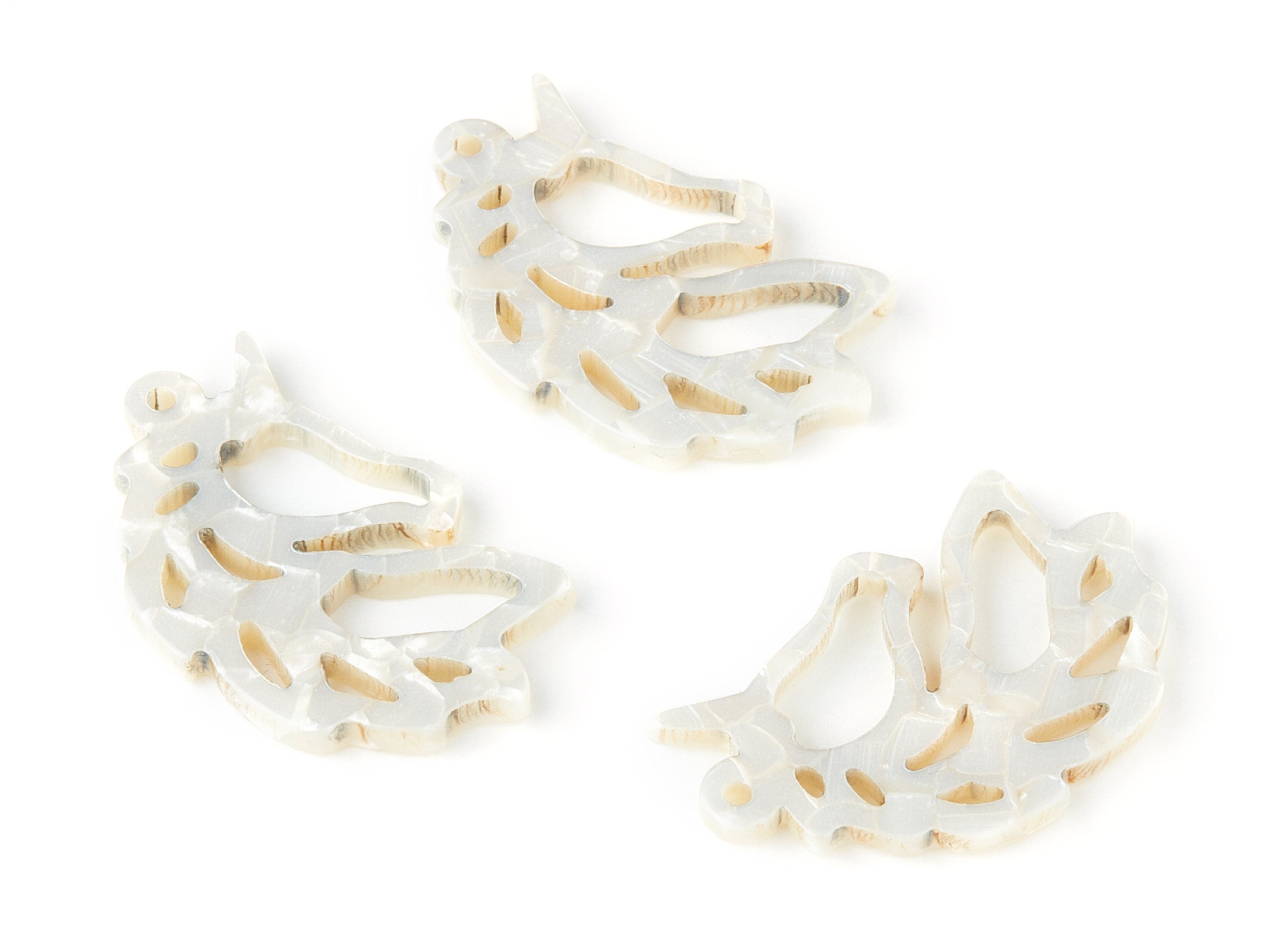 Acetate Unicorn Earring Charms - Unicorn Shaped Pendant - Earring Findings - Jewelry Supplies - Color Code:A33 - 33.14x21.6x3mm - AC1368D - DOMEDBAZAAR