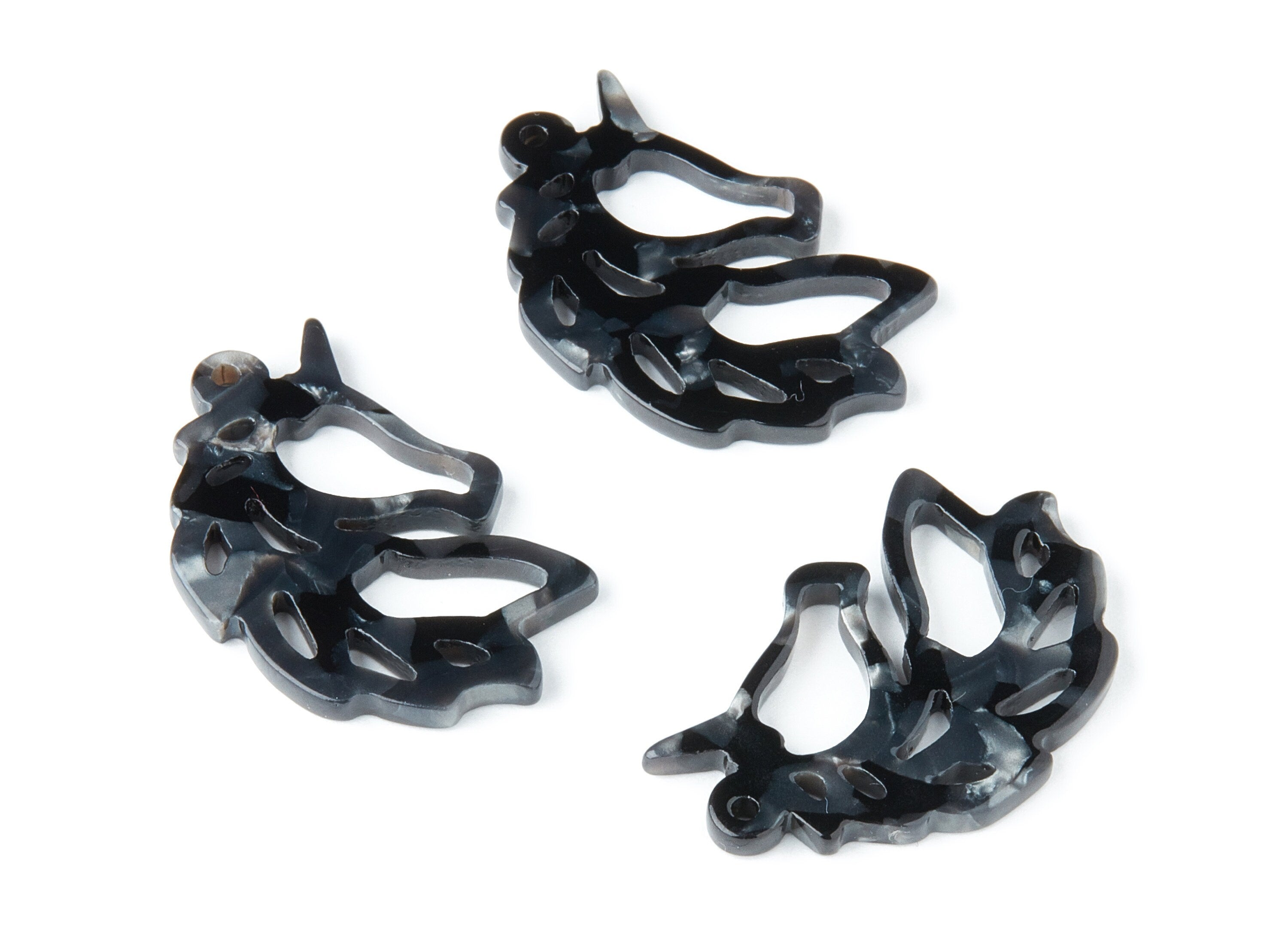 Acetate Unicorn Earring Charms - Unicorn Shaped Pendant - Earring Findings - Jewelry Supplies - Color Code:A48 - 33.14x21.6x3mm - AC1368N - DOMEDBAZAAR