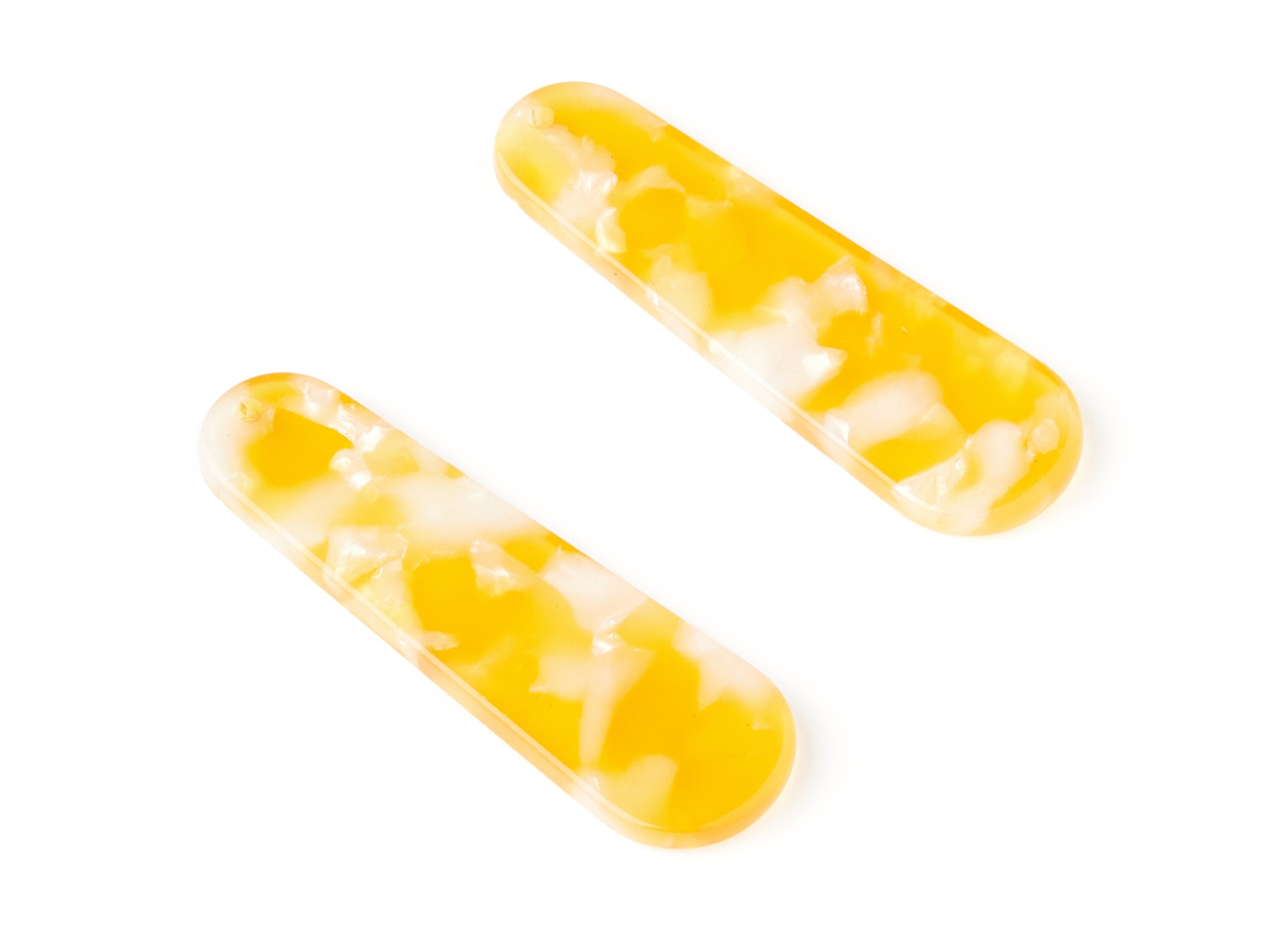 Acetate Rod Earring Charms - Rod Shaped Pendant - Earring Findings - Jewelry Supplies - Color Code: A43 - 44.73x13.74x2.78mm - AC1380O - DOMEDBAZAAR