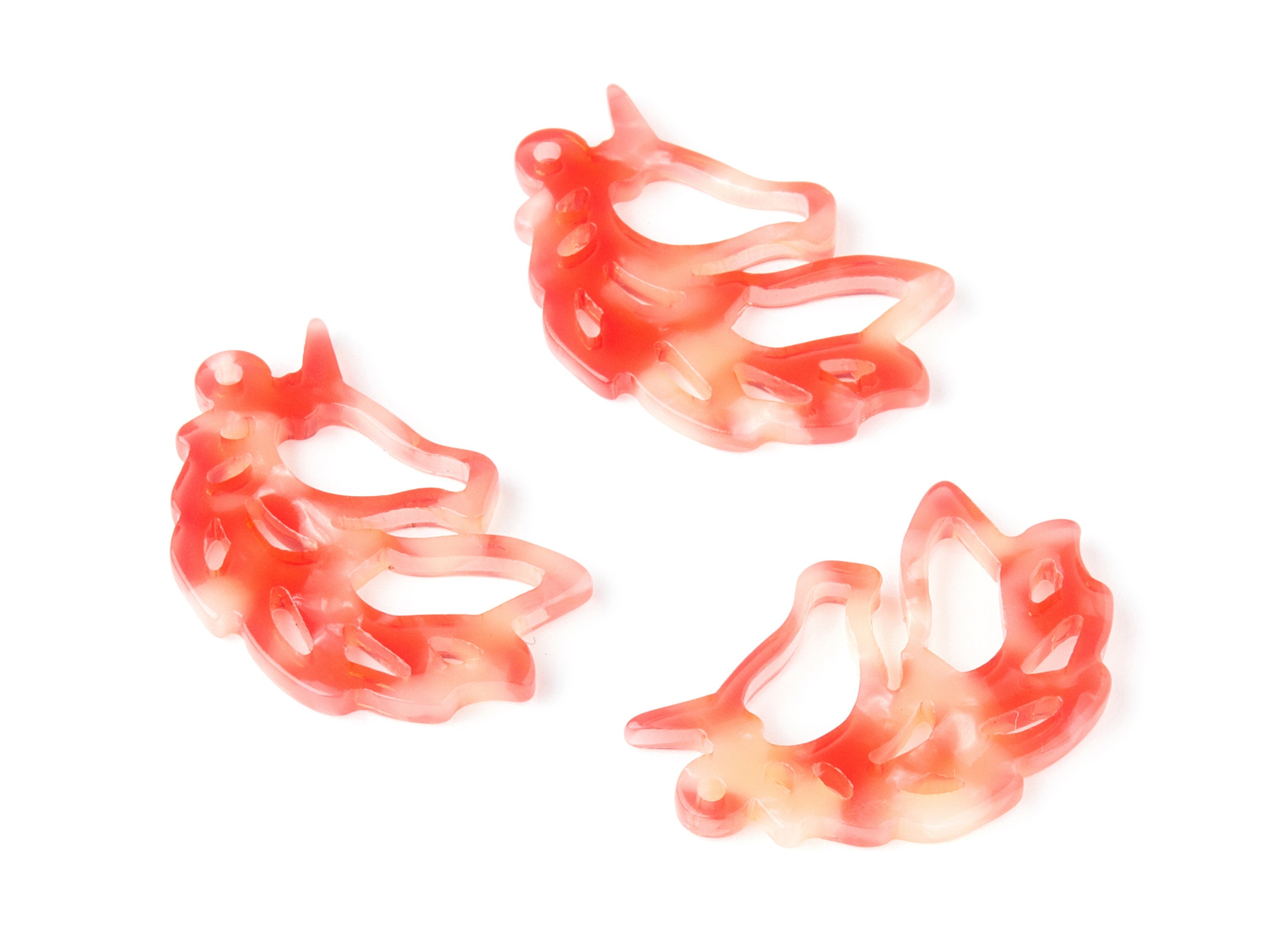 Acetate Unicorn Earring Charms - Unicorn Shaped Pendant - Earring Findings - Jewelry Supplies - Color Code:A34 - 33.14x21.6x3mm - AC1368P - DOMEDBAZAAR