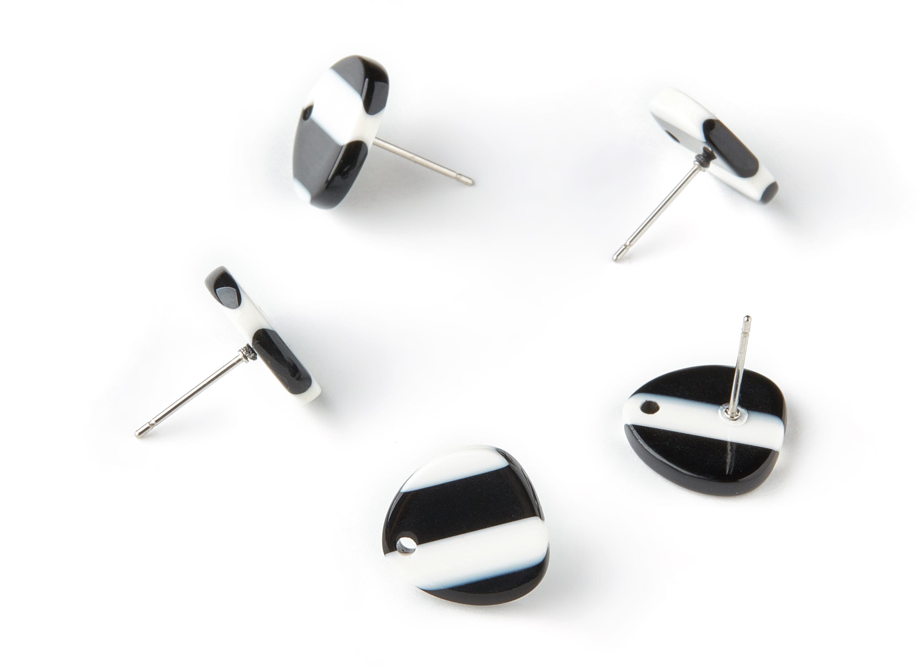 Acetate Triangle Earring Stud - Triangle Earring Post - Earring Post - Jewelry Supplies - Color Code: A64 - 13.8x13.8x2.54mm - AC1590-A64 - DOMEDBAZAAR