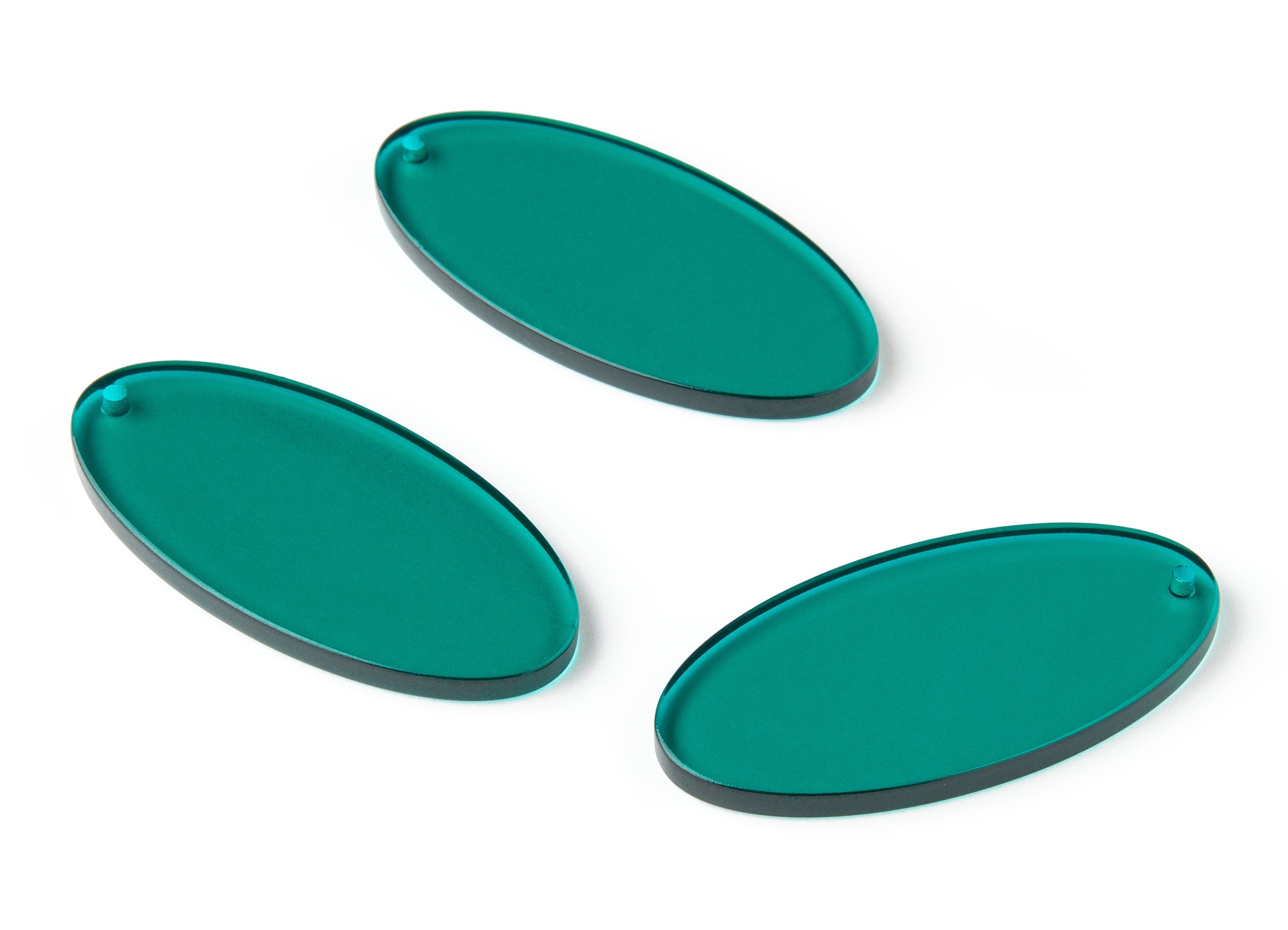 Acrylic Earring Charms - Tortoise Shell Earrings - Oval Shaped Pendant - Color Code: A62 - 44.18x22.24x2.98mm - AC1623-A62 - DOMEDBAZAAR