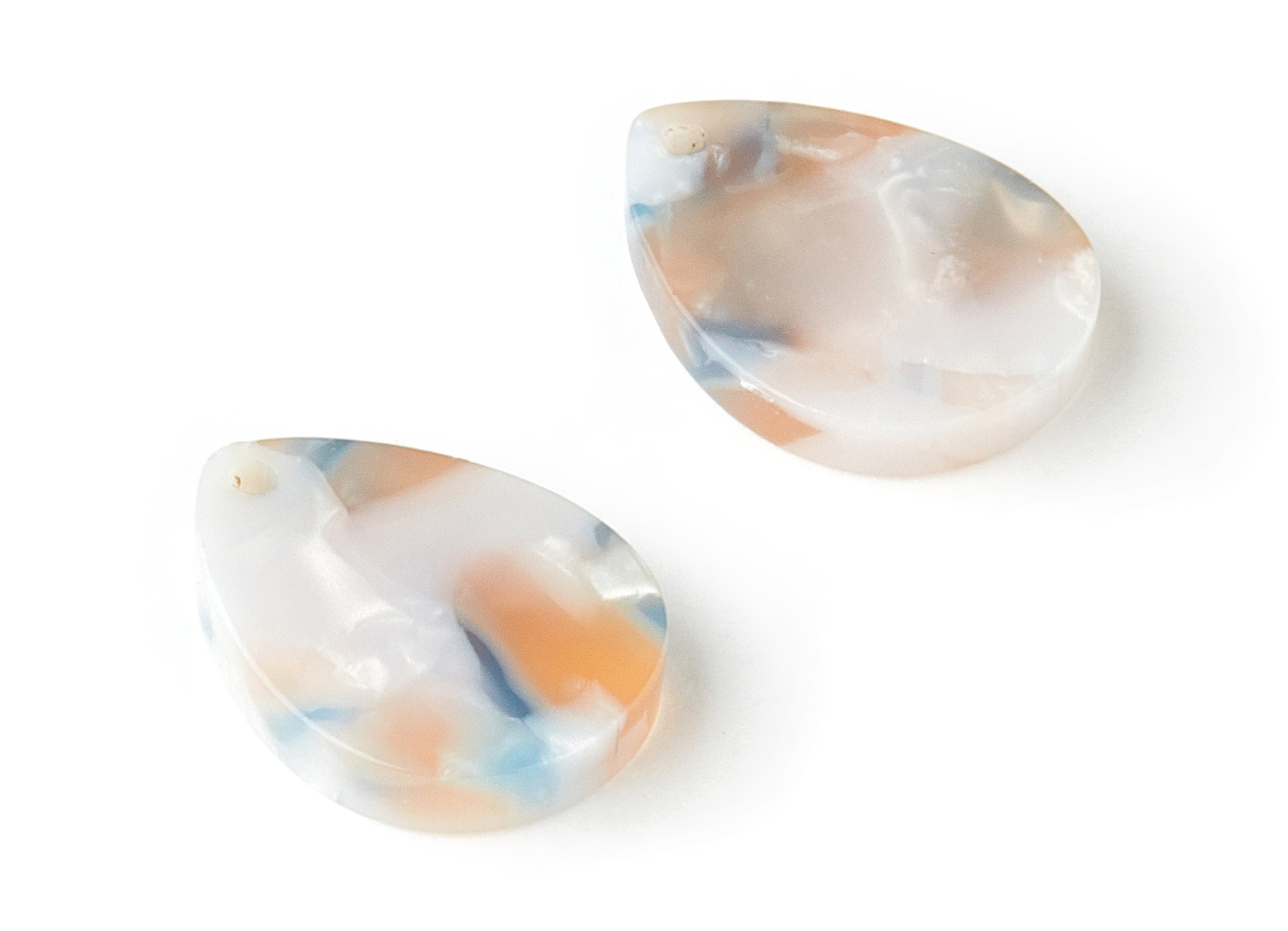 Acetate Drop Charms - Drop Earrings and Pendant - Earring Findings - Jewelry Supply - Color Code:A298 - 15.75x12.19x2.59mm - AC1617-A298 - DOMEDBAZAAR