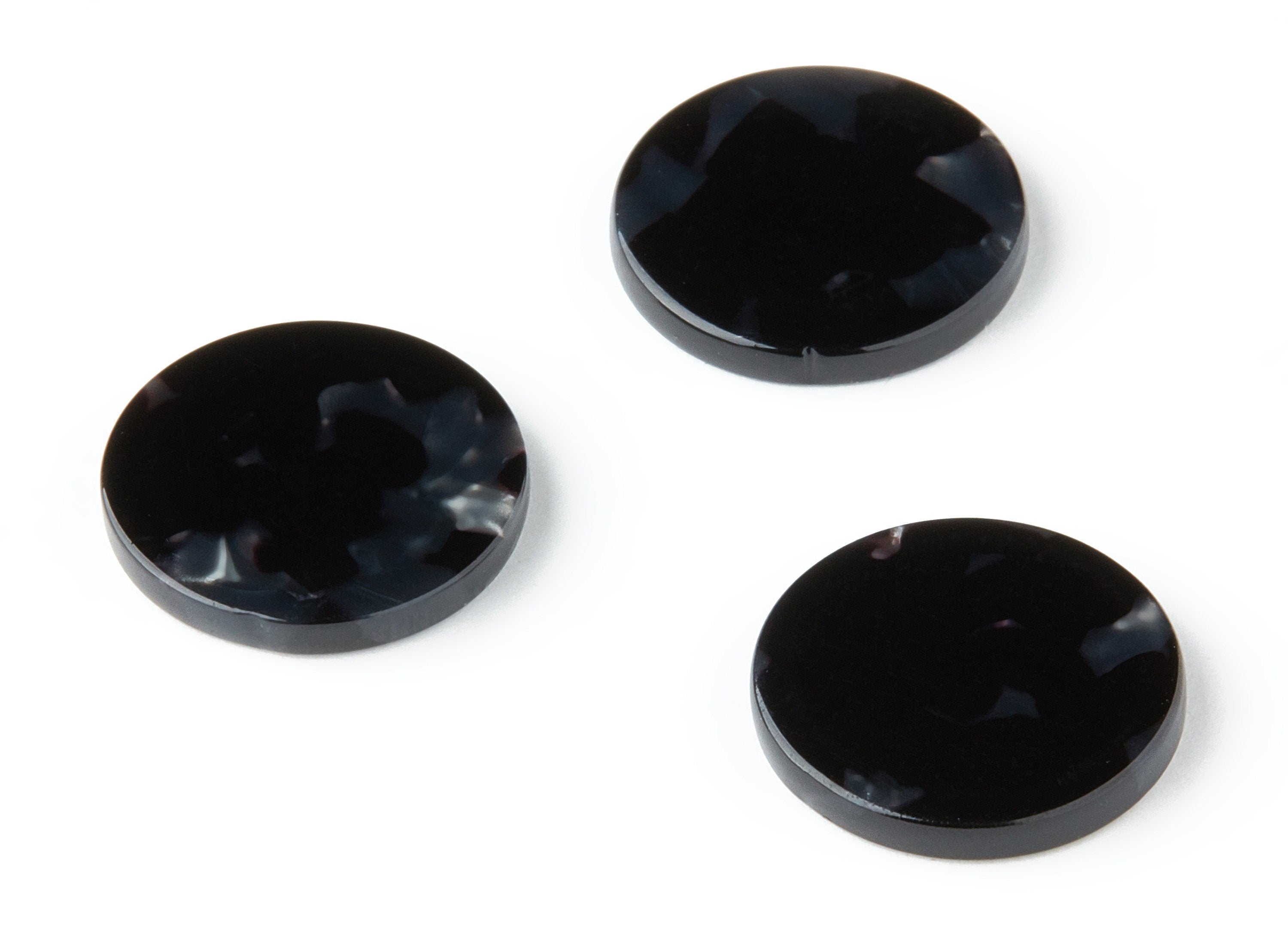 Acetate Acrylic Earring Charms - Tortoise Shell Earrings - Coin Shaped Pendant - Color Code: A48 - 18.5x18.5x2.57mm - AC1433C - DOMEDBAZAAR