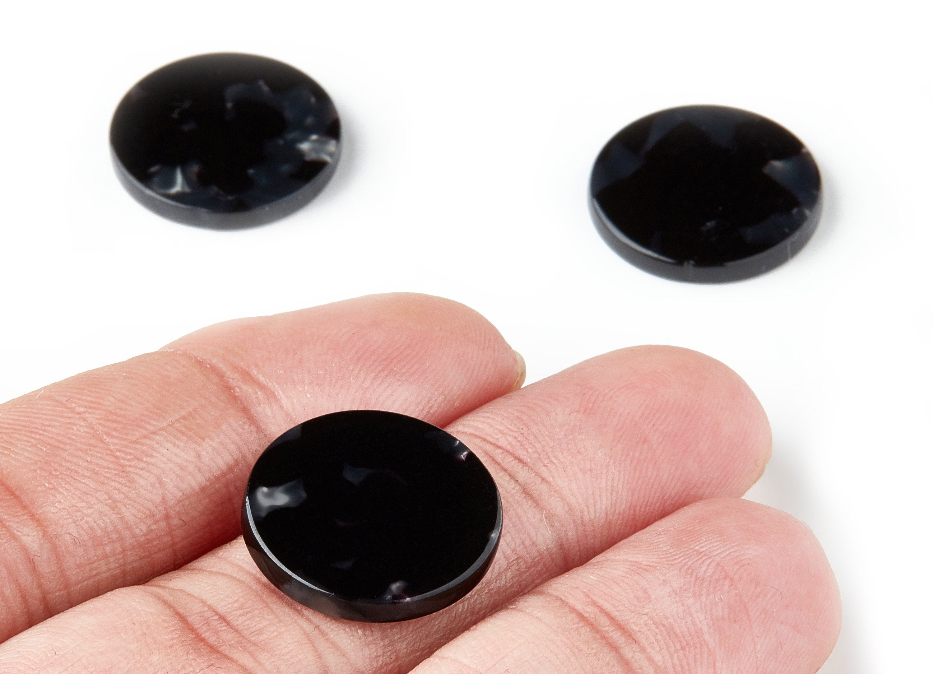 Acetate Acrylic Earring Charms - Tortoise Shell Earrings - Coin Shaped Pendant - Color Code: A48 - 18.5x18.5x2.57mm - AC1433C - DOMEDBAZAAR