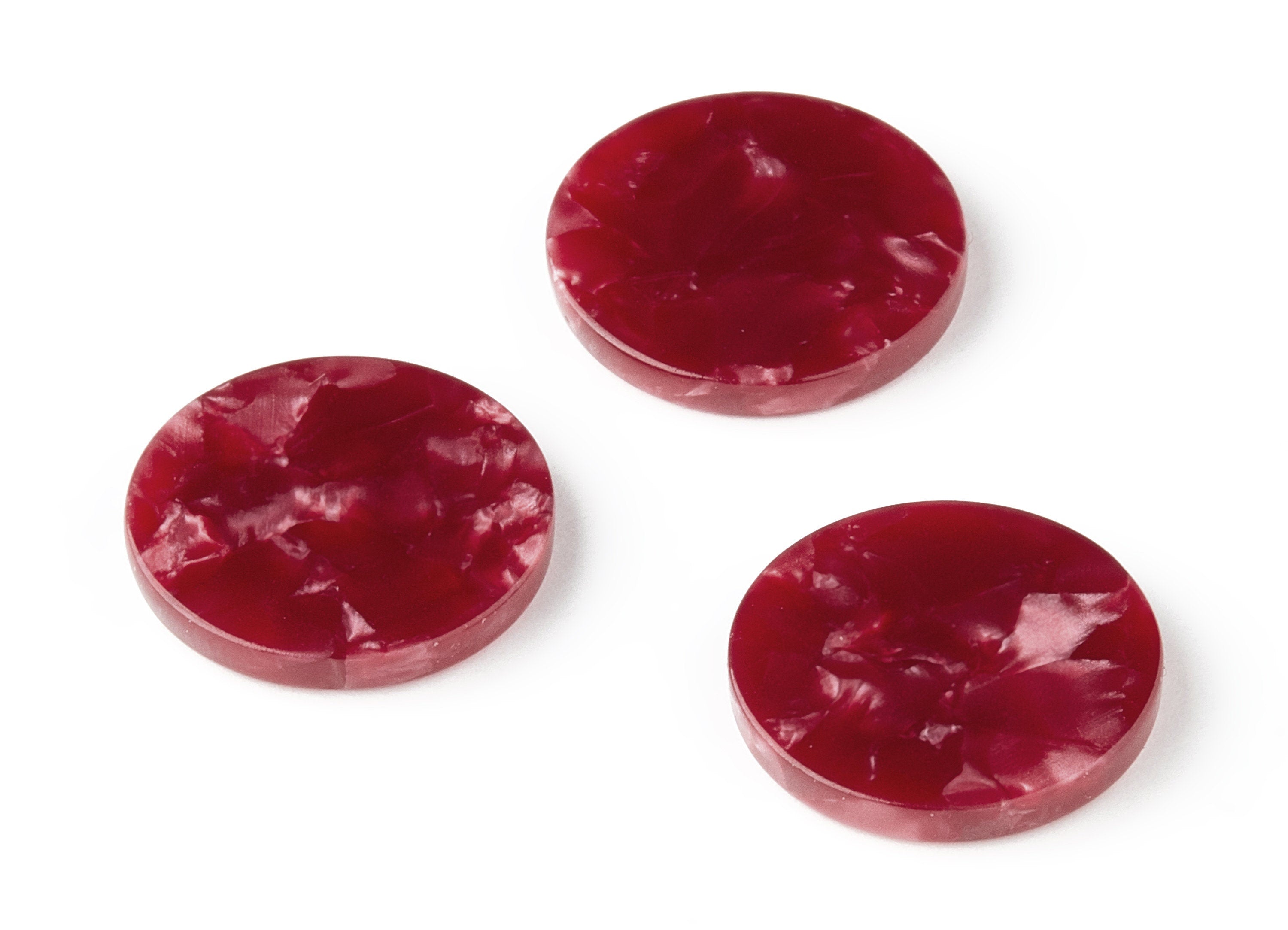 Acetate Coin Earring Charms - Acrylic Coin Pendant - Earring Findings - Jewelry Supplies - Color Code: A47 - 18.5x18.5x2.57mm - AC1433D - DOMEDBAZAAR