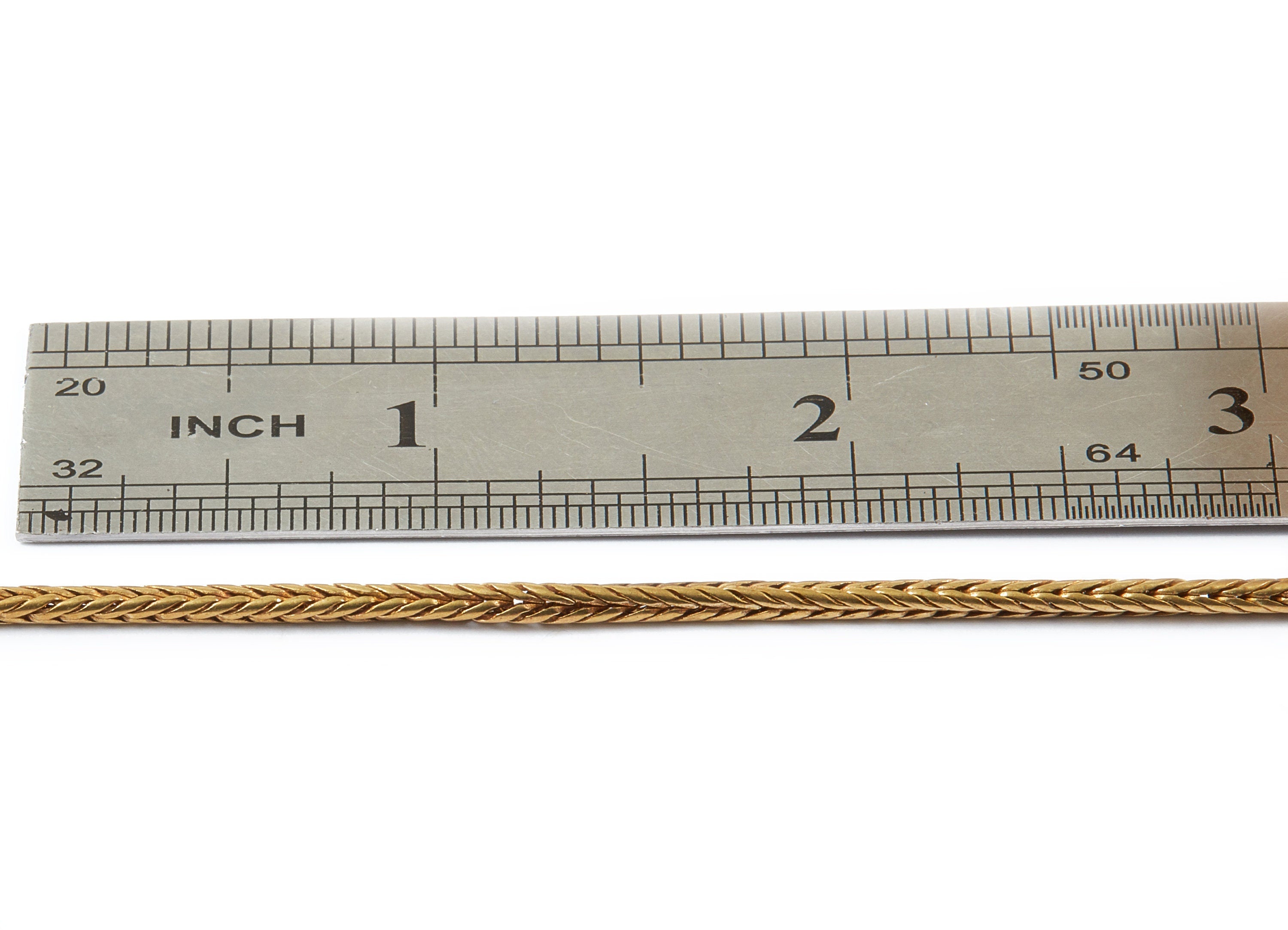 Fox Tail Chain - Raw Brass Chain - Jewellery Making - 0.09&quot; x 0.09&quot;  - CC1080 - DOMEDBAZAAR