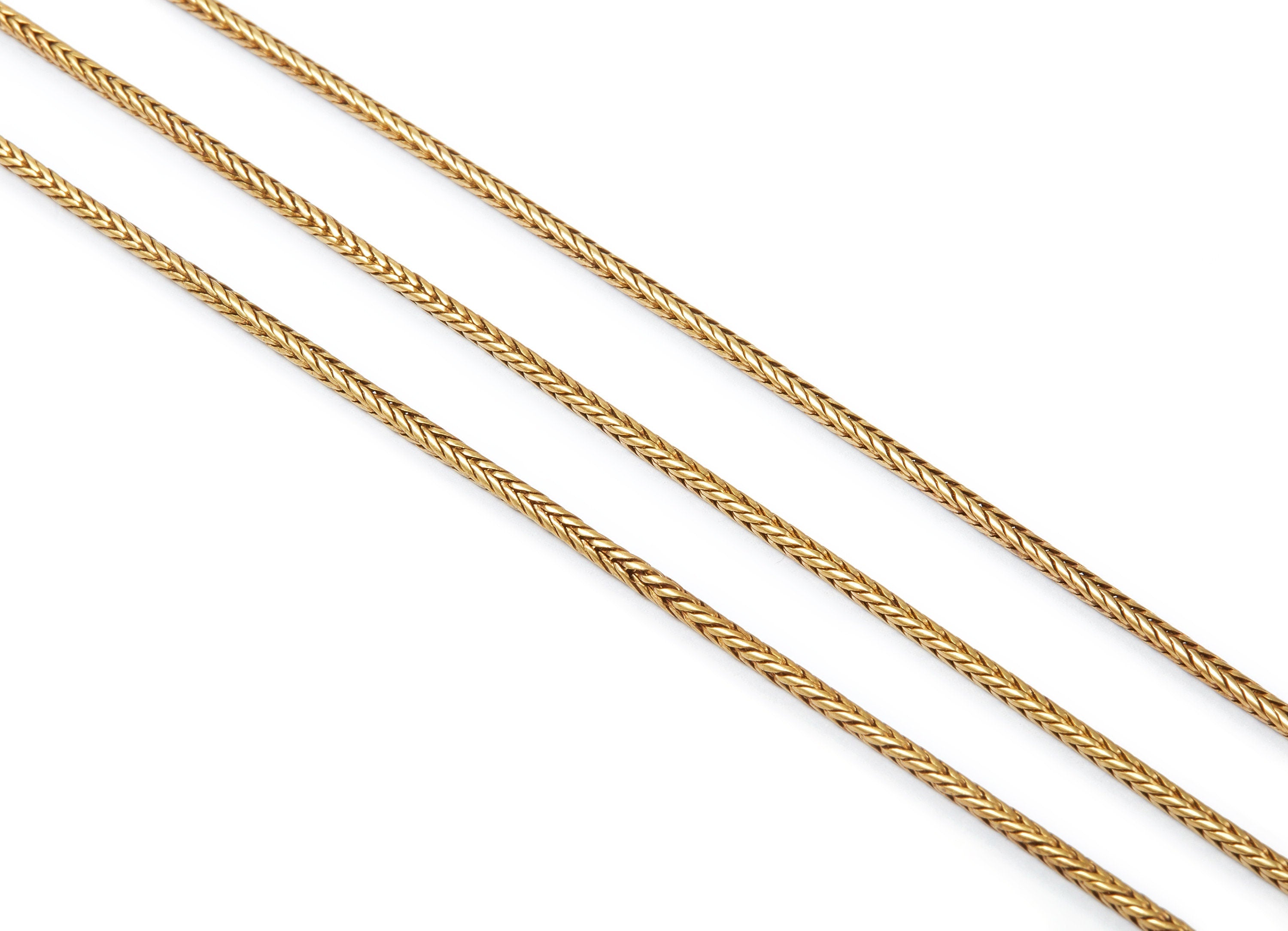 Fox Tail Chain - Raw Brass Chain - Jewellery Making - 0.09&quot; x 0.09&quot;  - CC1080 - DOMEDBAZAAR