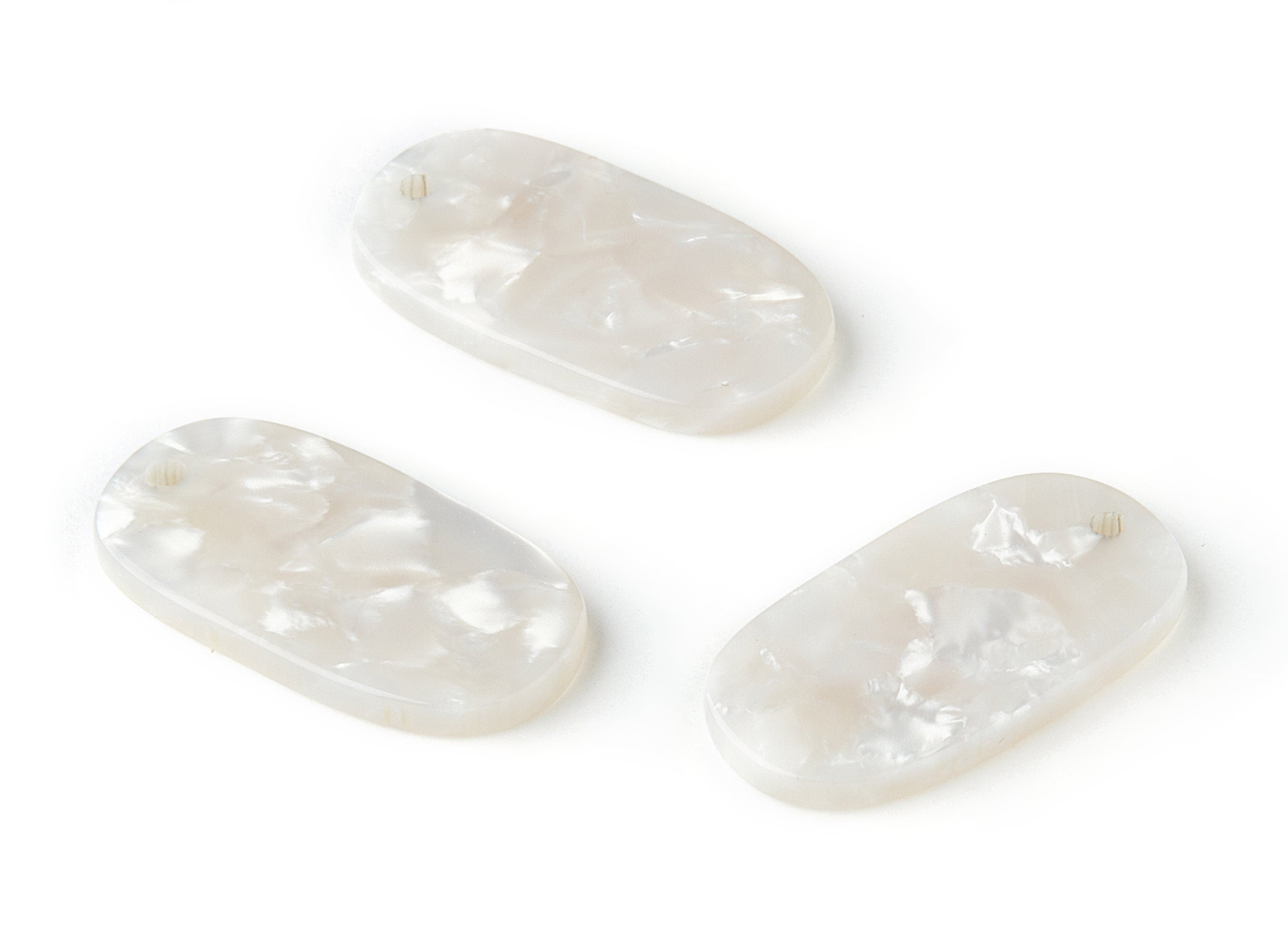 Acetate Acrylic Oval Earring Charms - Oval Pendant - Earring Findings - Jewelry Supplies - Color Code: A12 - 26.65x13.9x2.63mm - AC1156AM - DOMEDBAZAAR