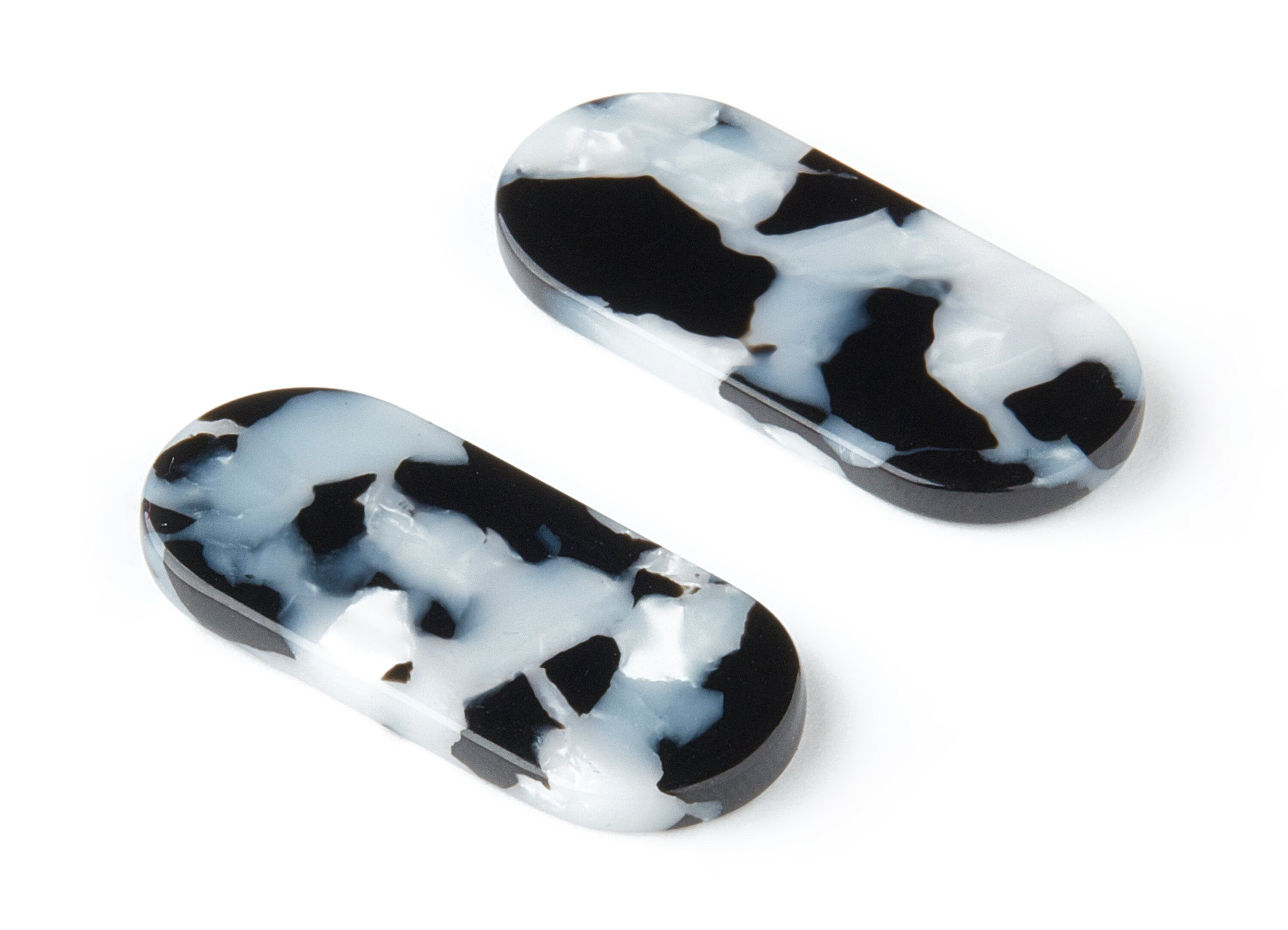 Acetate Oval Earring Charms - Oval Shaped Pendant - Earring Findings - Jewelry Supplies - Color Code: A15 - 30.65x13.76x2.66mm - AC1134EE - DOMEDBAZAAR