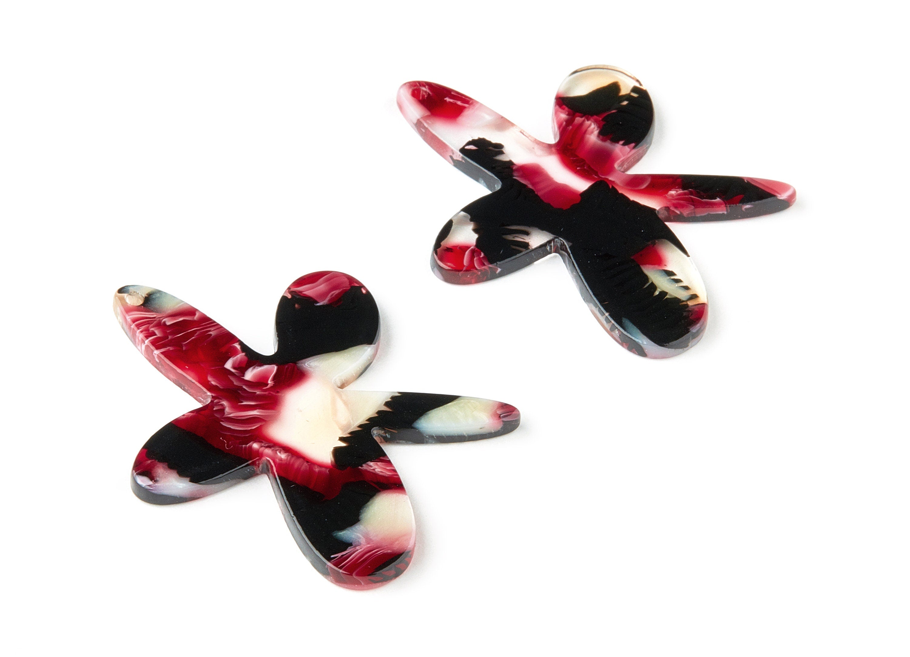 Acetate Starfish Charms - Starfish Earring and Pendant - Jewelry Supplys - Color Code: A304 - 44.33x34.76x2.33mm - AC1655-A304 - DOMEDBAZAAR