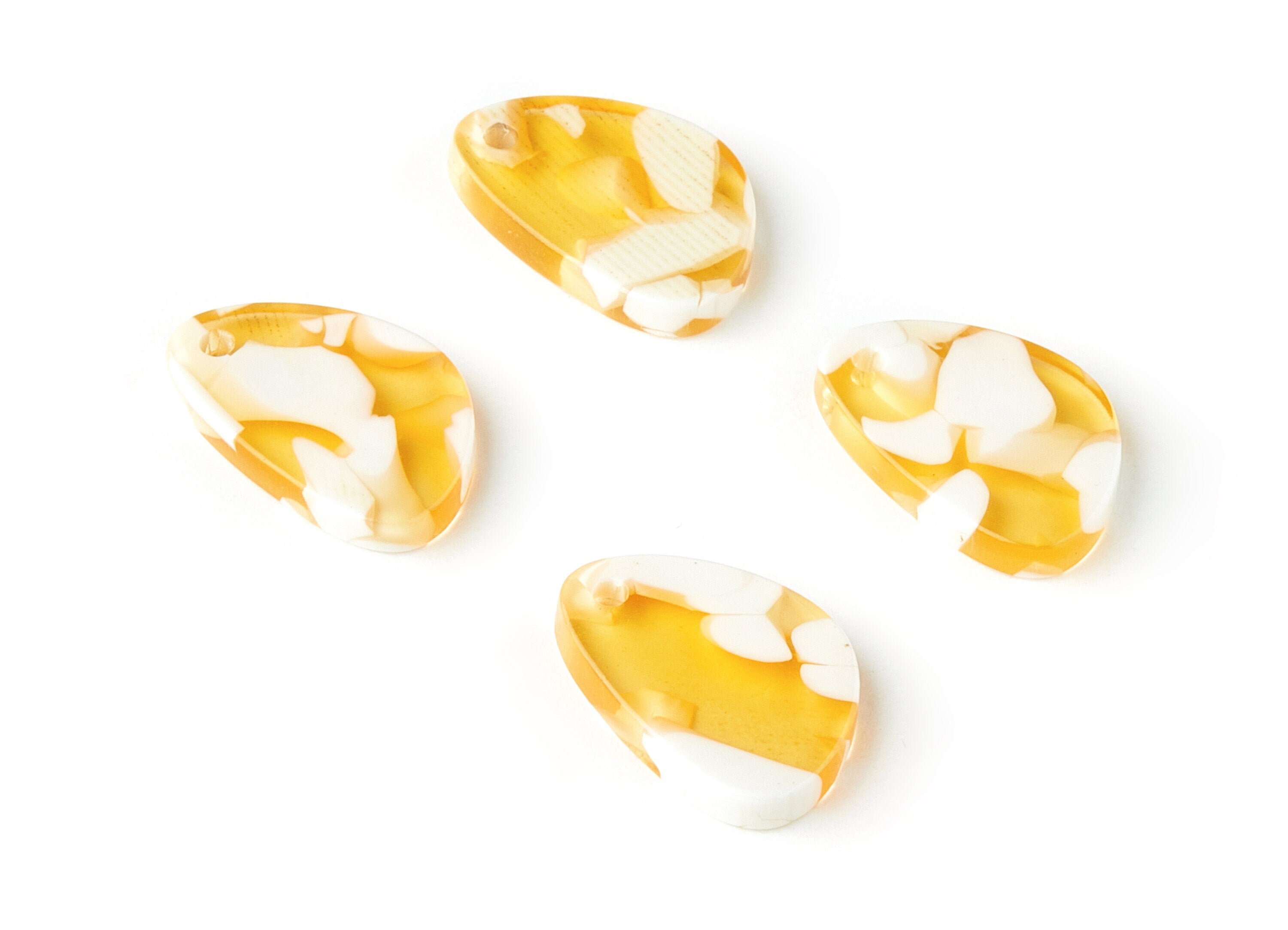 Acetate Oval Charms - Oval Earrings and Pendant - Earring Findings - Jewelry Supplies - Color Code: A334 - 19.81x13.52x2.45mm - AC1645-A334 - DOMEDBAZAAR