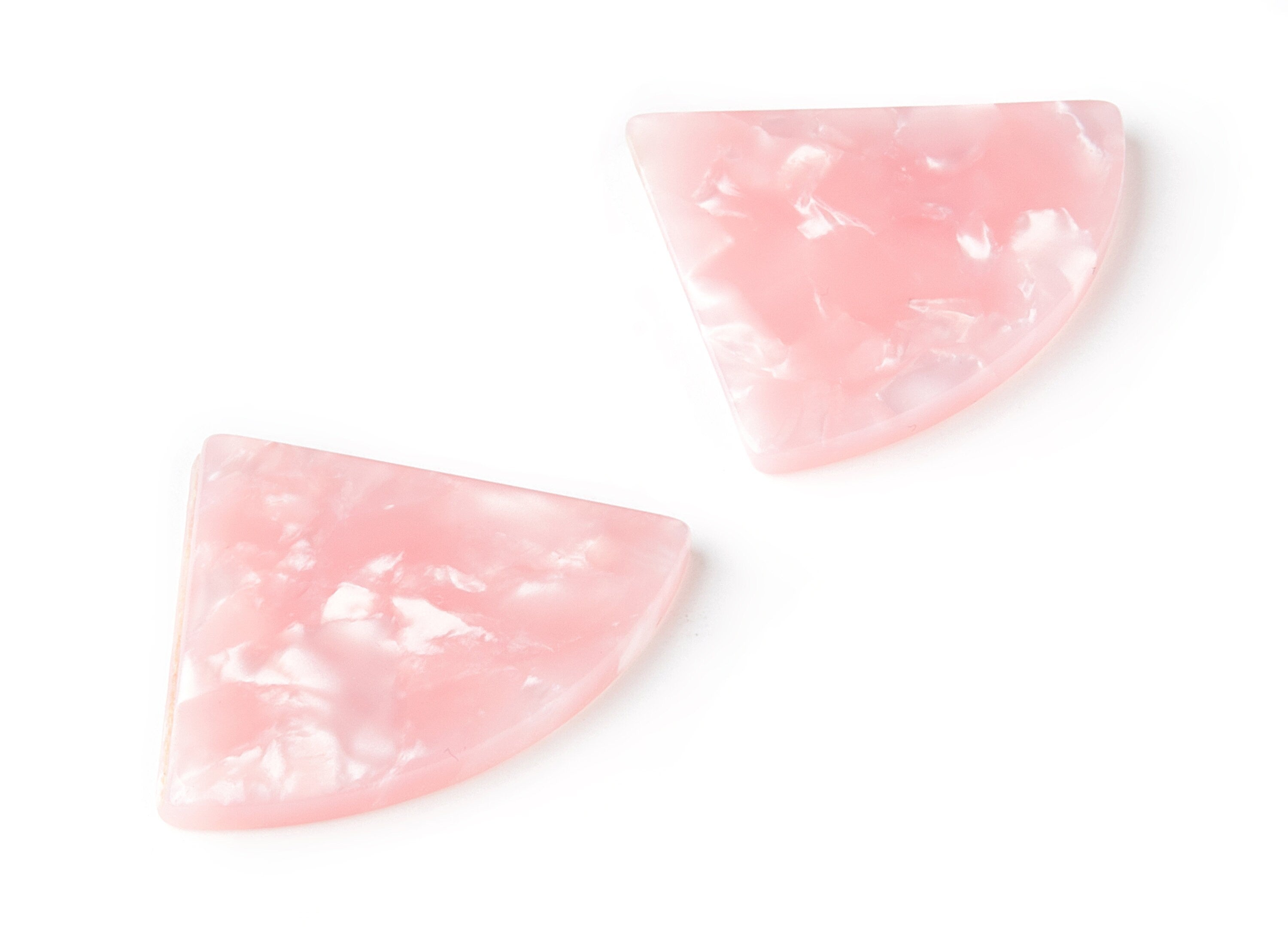 Acetate Fan Earring Charm - Acrylic Fan Pendant - Earring Findings - Jewelry Supplies - Color Code: A28 - 34.92x28.67x2.48mm - AC1432B - DOMEDBAZAAR