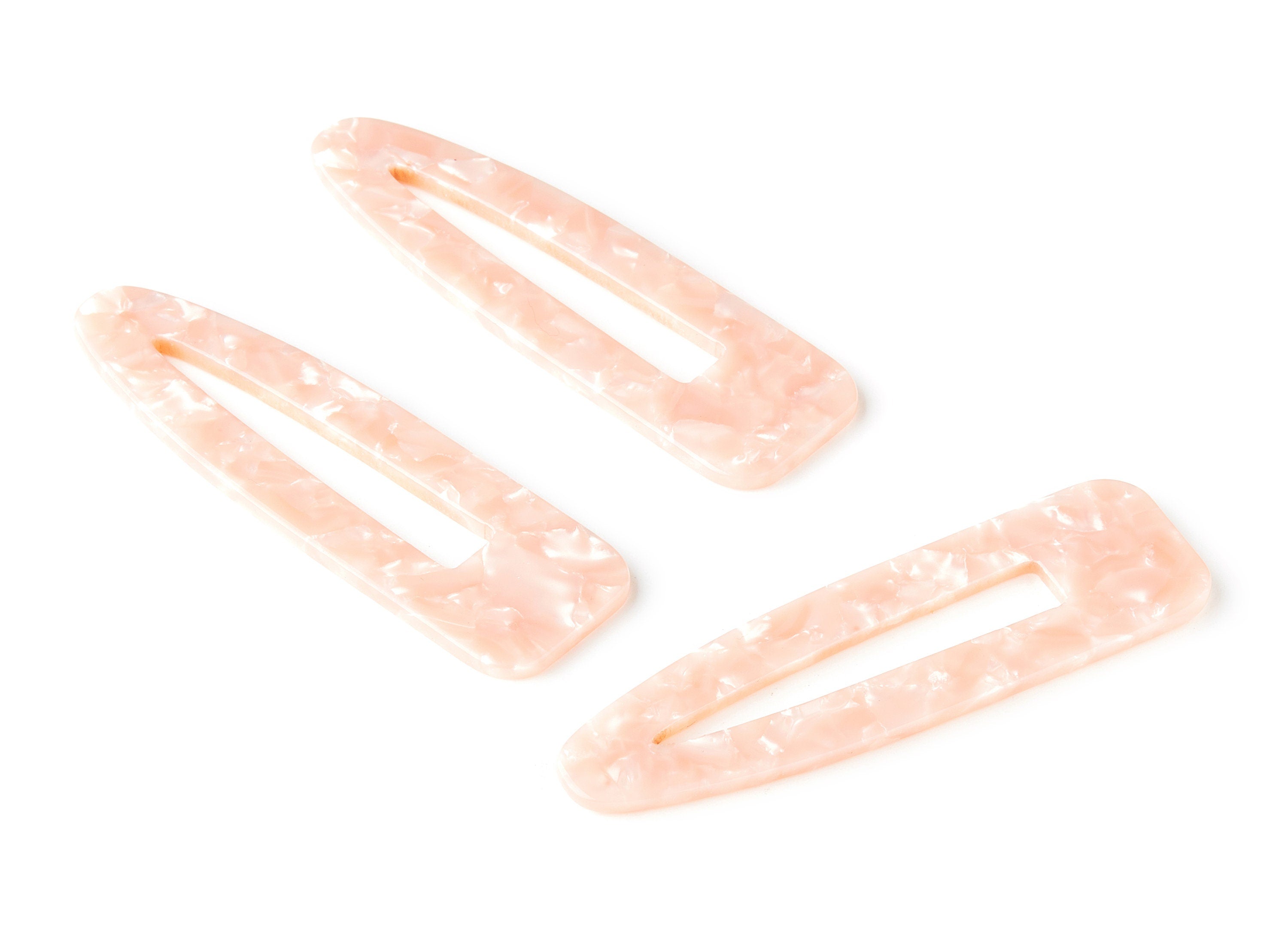 Acetate Acrylic Hair Barrette - Tortoise Shell Hair Clip - Color Code:A53 - 69.2x20.4x2.4mm - AC1546-A53 - DOMEDBAZAAR