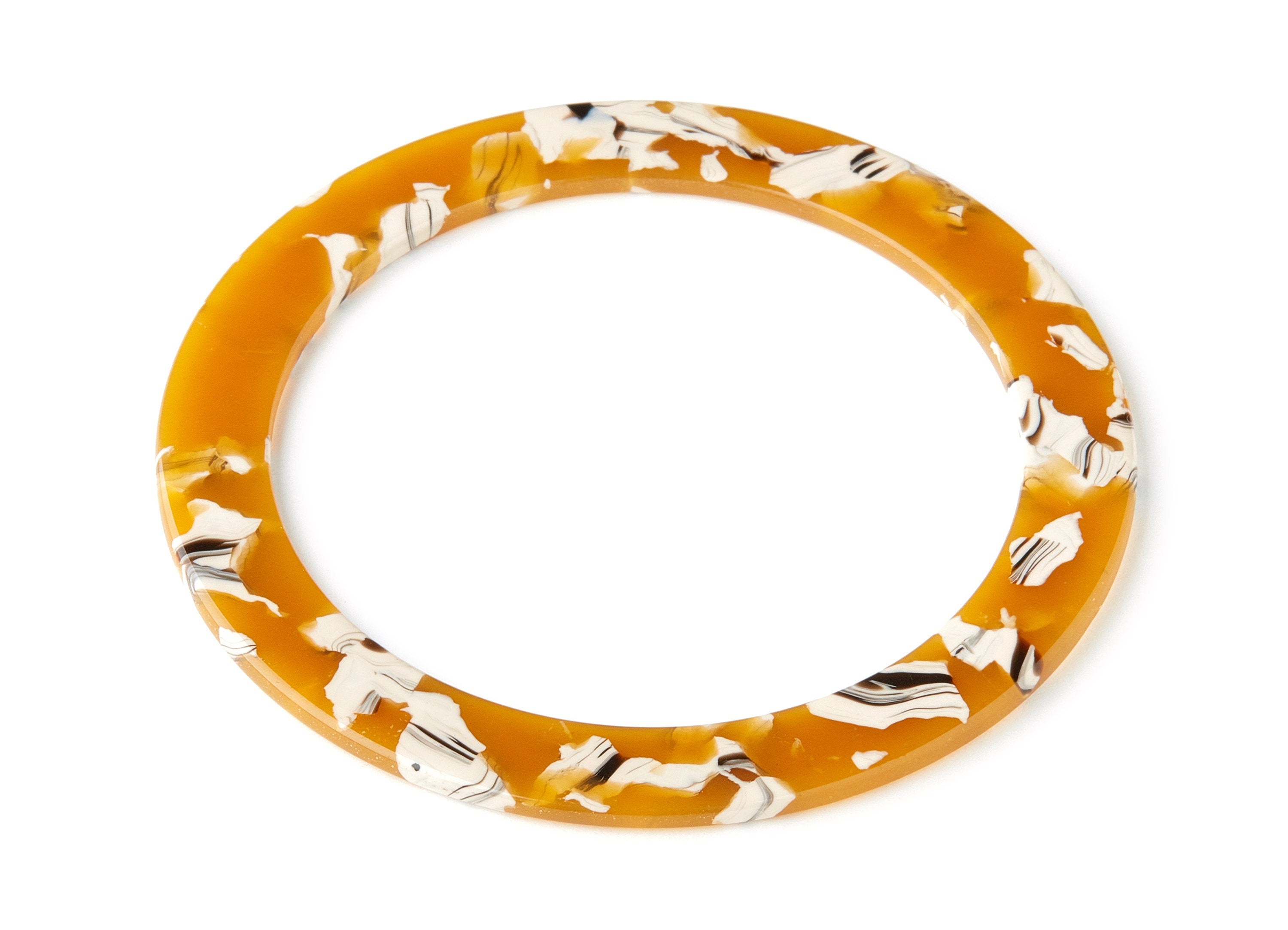 Acetate Hoop Earring Charms - Acrylic Circle Pendant - Earring Findings - Jewelry Supplies - Color Code: A14 - 75x75x2.5mm - AC1425A - DOMEDBAZAAR