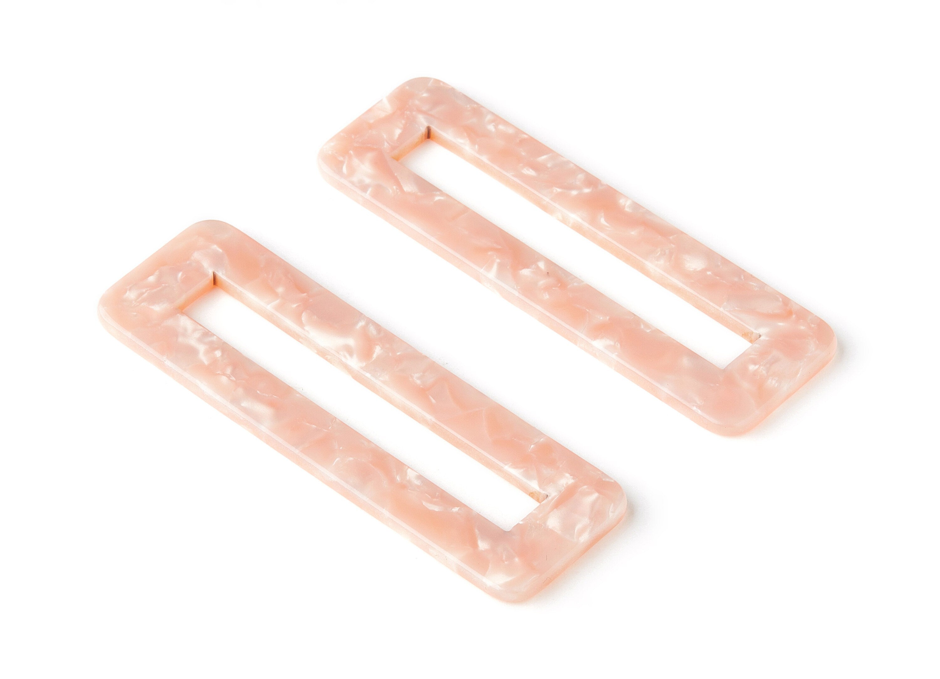 Acetate Hair Clip Charms -  Rectangle Hair Barrette - Jewelry Supplys  - Color Code:A53 - 67.8x21.7x2.5mm - AC1547-A53 - DOMEDBAZAAR