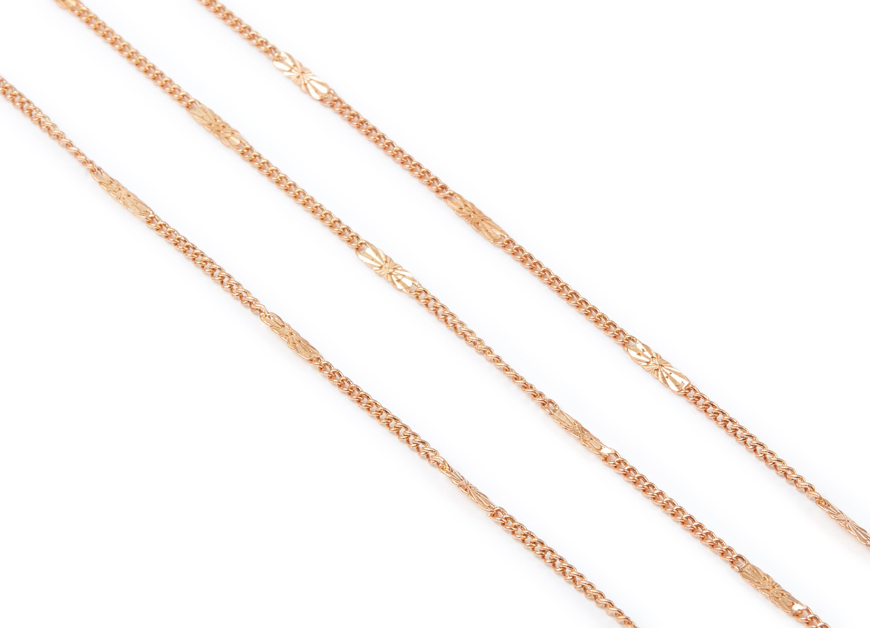 Hammered Satellite Curb Chain - Raw Brass Chain - Soldered - 0.06&quot; x 0.03&quot; x 0.09&quot; - for Necklace Bracelet Jewellery Making - CC1101 - DOMEDBAZAAR