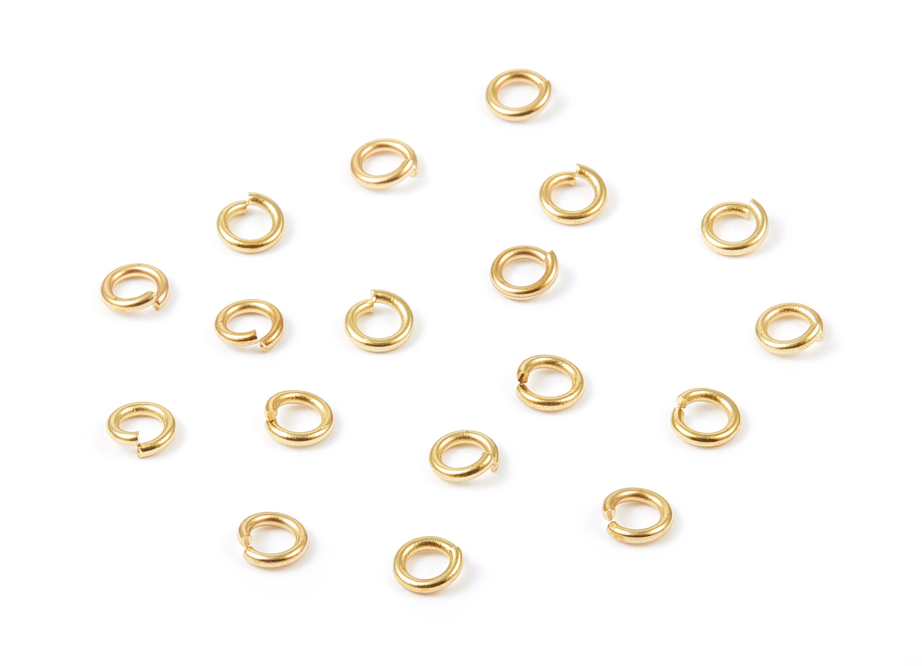 Brass Open Jump Rings - 1.0x5mm - Raw Brass Open Jump Rings - Circle Jump Rings - Jewelry Supplies - PP2138 - DOMEDBAZAAR