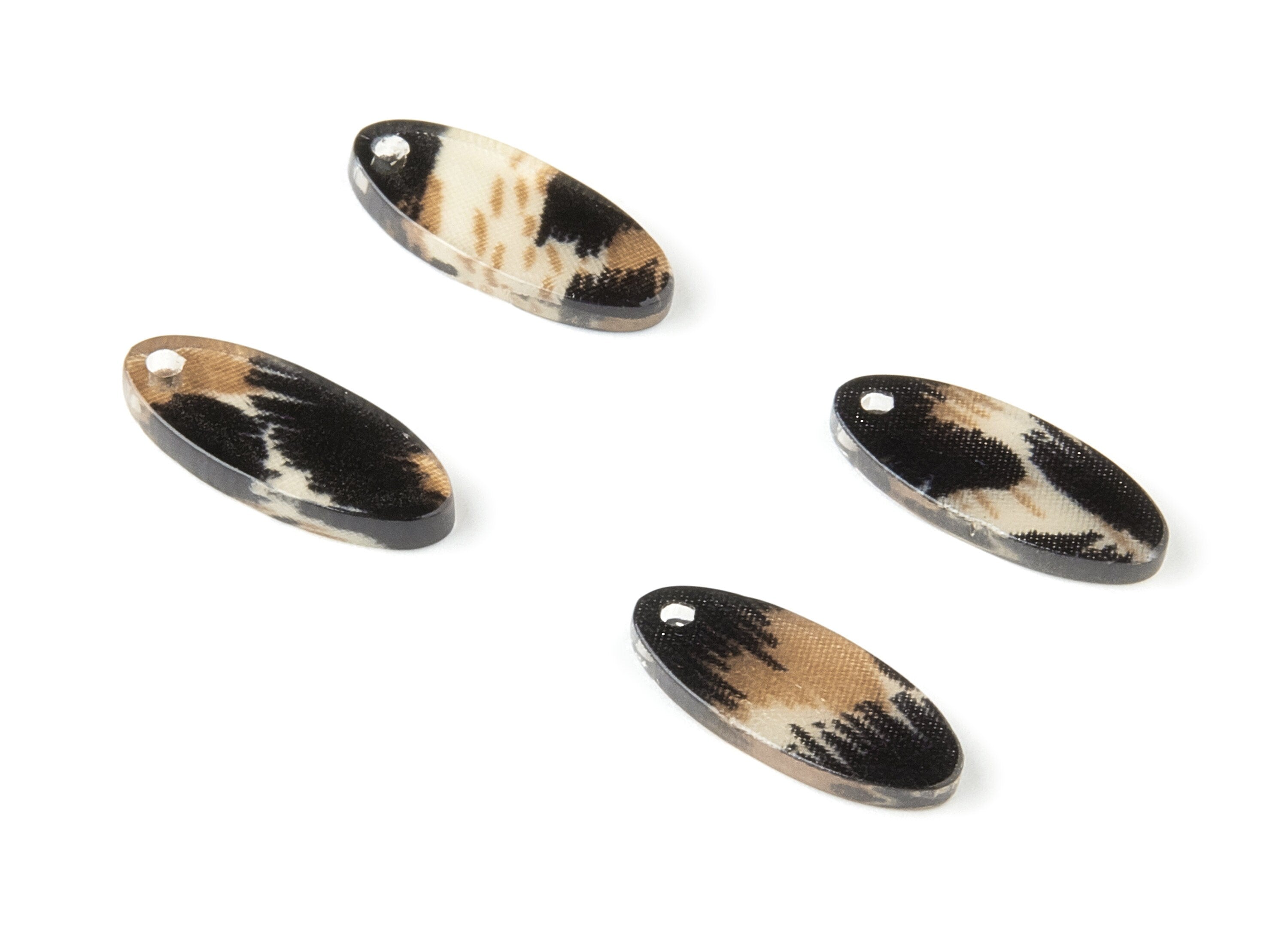 Acetate Oval Charms - Oval Earrings and Pendant - Earring Findings - Jewelry Supplies - Color Code: A266- 19.27x8.31x2.04mm - AC1680-A266 - DOMEDBAZAAR