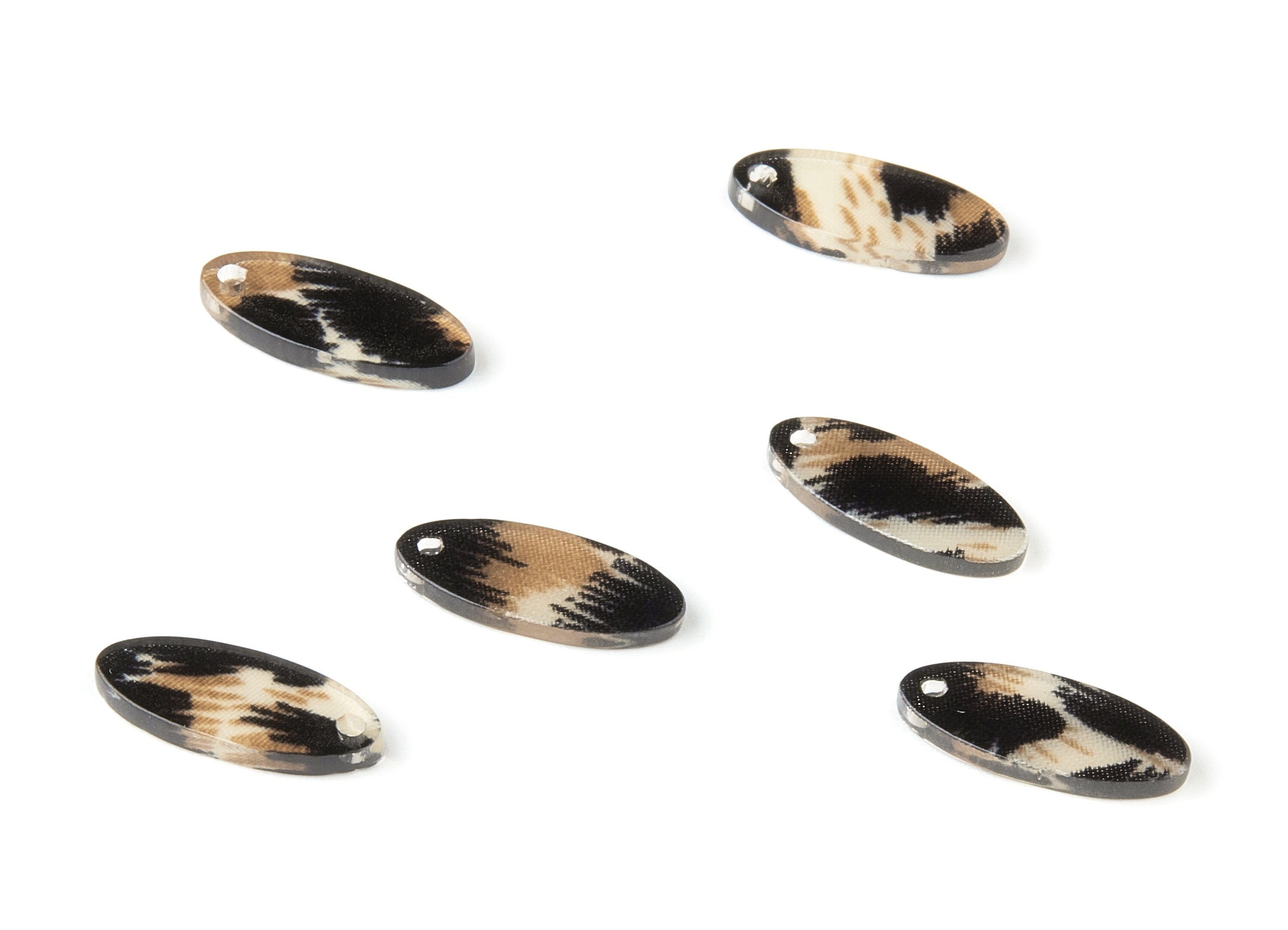 Acetate Oval Charms - Oval Earrings and Pendant - Earring Findings - Jewelry Supplies - Color Code: A266- 19.27x8.31x2.04mm - AC1680-A266 - DOMEDBAZAAR