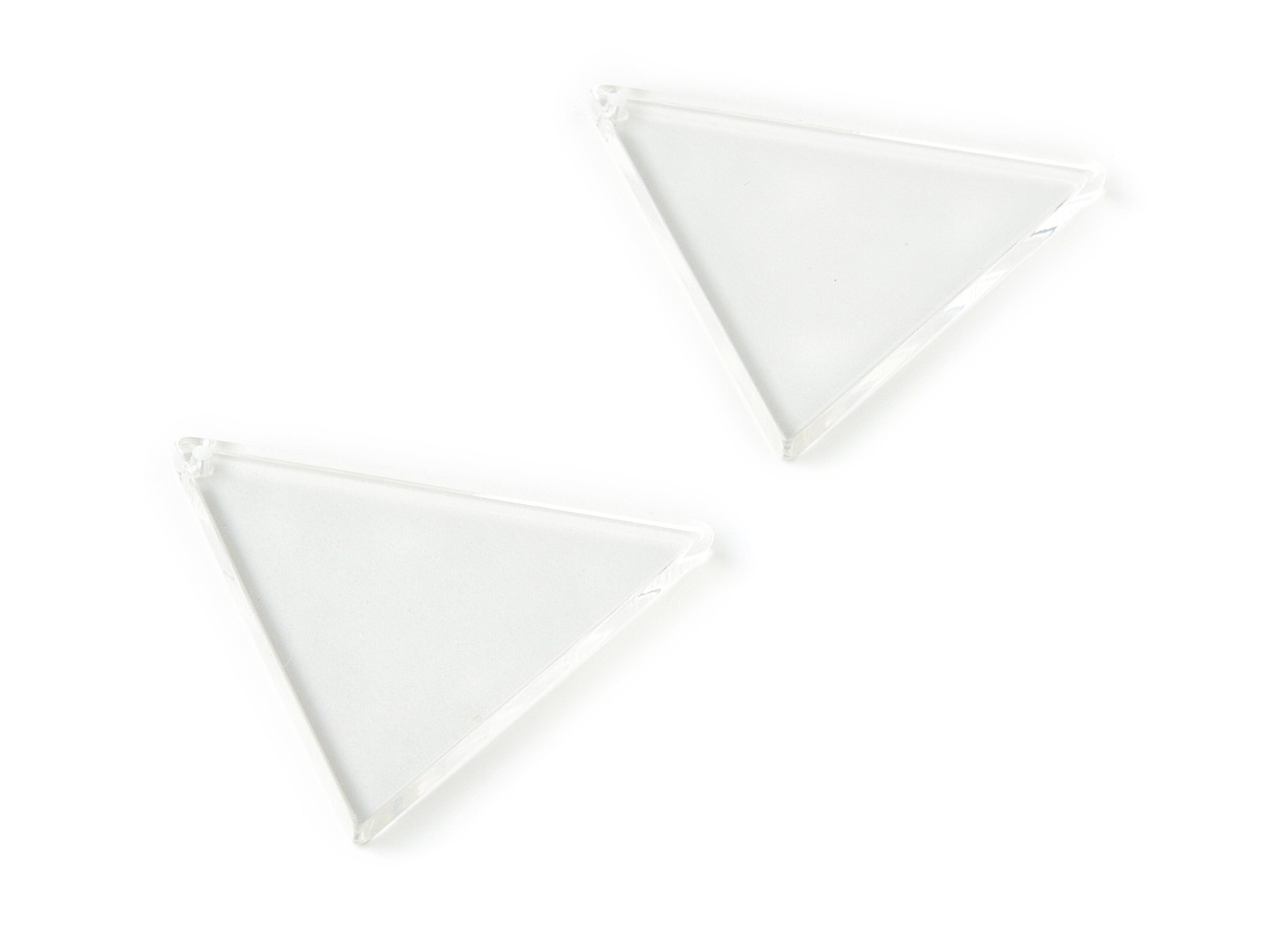 Acrylic Triangle Charms - Triangle Earrings and Pendant - Earring Findings - Color Code: A63 - 36.96x32.33x3.03mm - AC1666-A63 - DOMEDBAZAAR