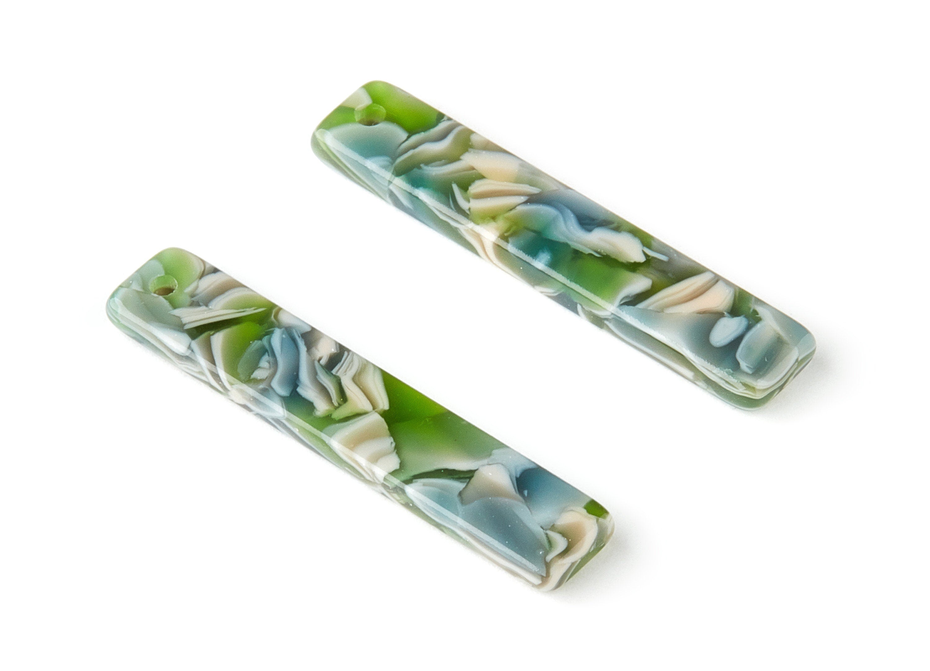 Acetate Stick Charms -  Bar Earrings and Pendant - Earring Findings - Jewelry Supplys - Color Code: A368 - 34.03x7.57x2.63mm - AC1026-A368 - DOMEDBAZAAR