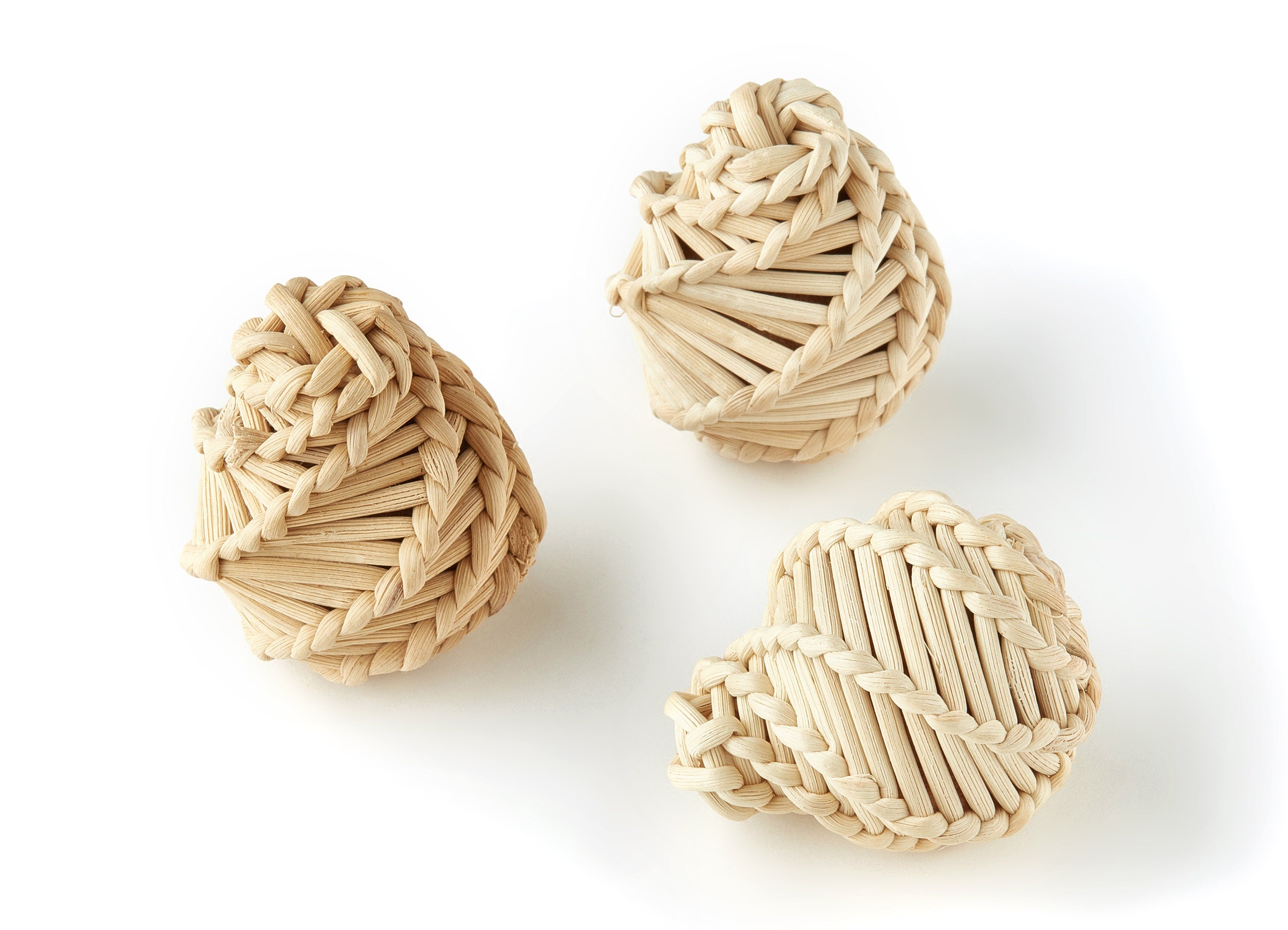 Handwoven Rattan Spiral Charms - Spiral Rattan Earrings and Pendant - Woven Straw Earrings - Jewelry Handmade - 38.38x29.88mm - RT1214 - DOMEDBAZAAR