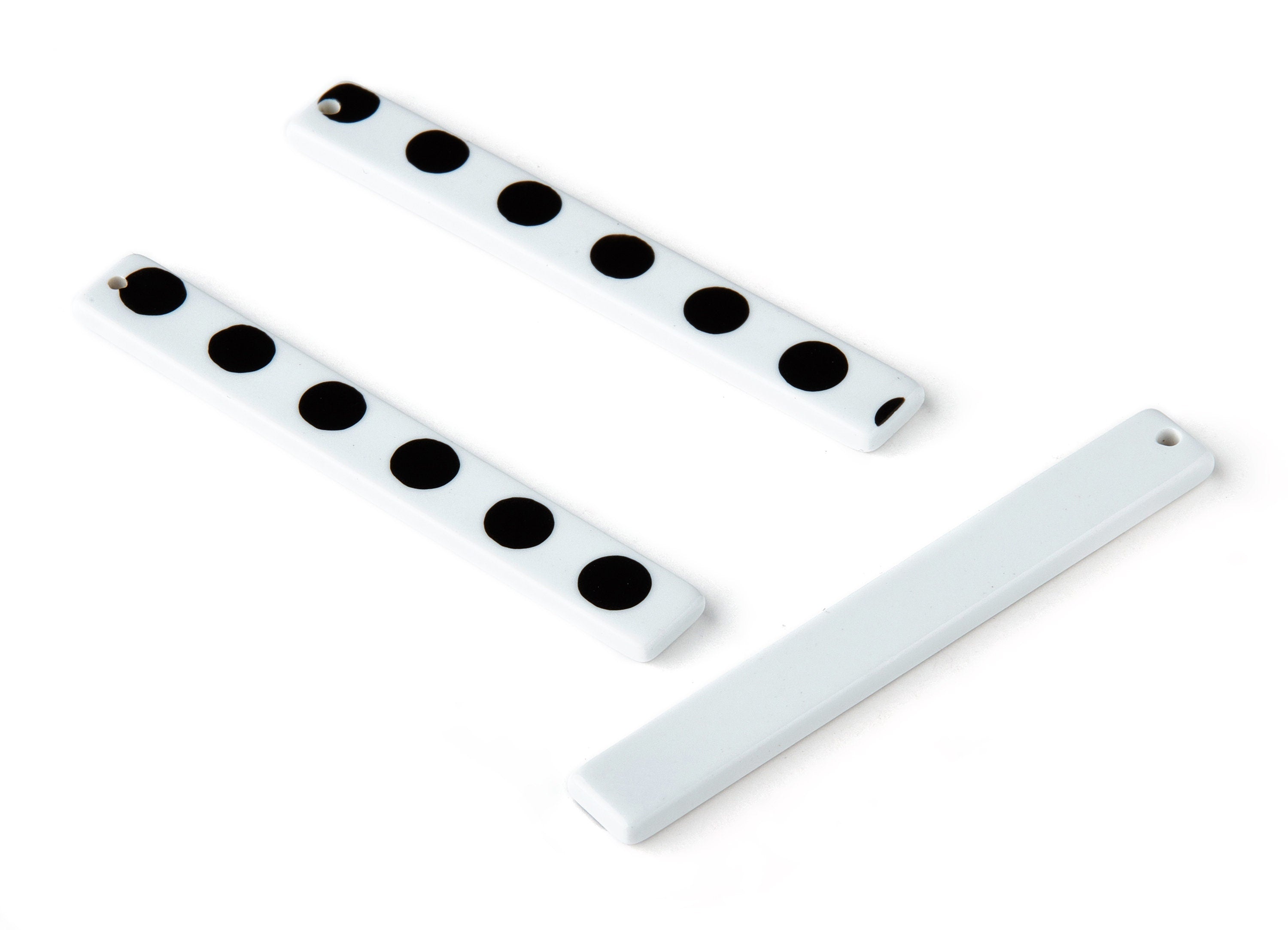 Acetate Stick Charms - Bar Earrings and Pendant - Earring Findings   - Color Code: A277 - 59.6x7.8x2.6mm - AC1049-A277 - DOMEDBAZAAR