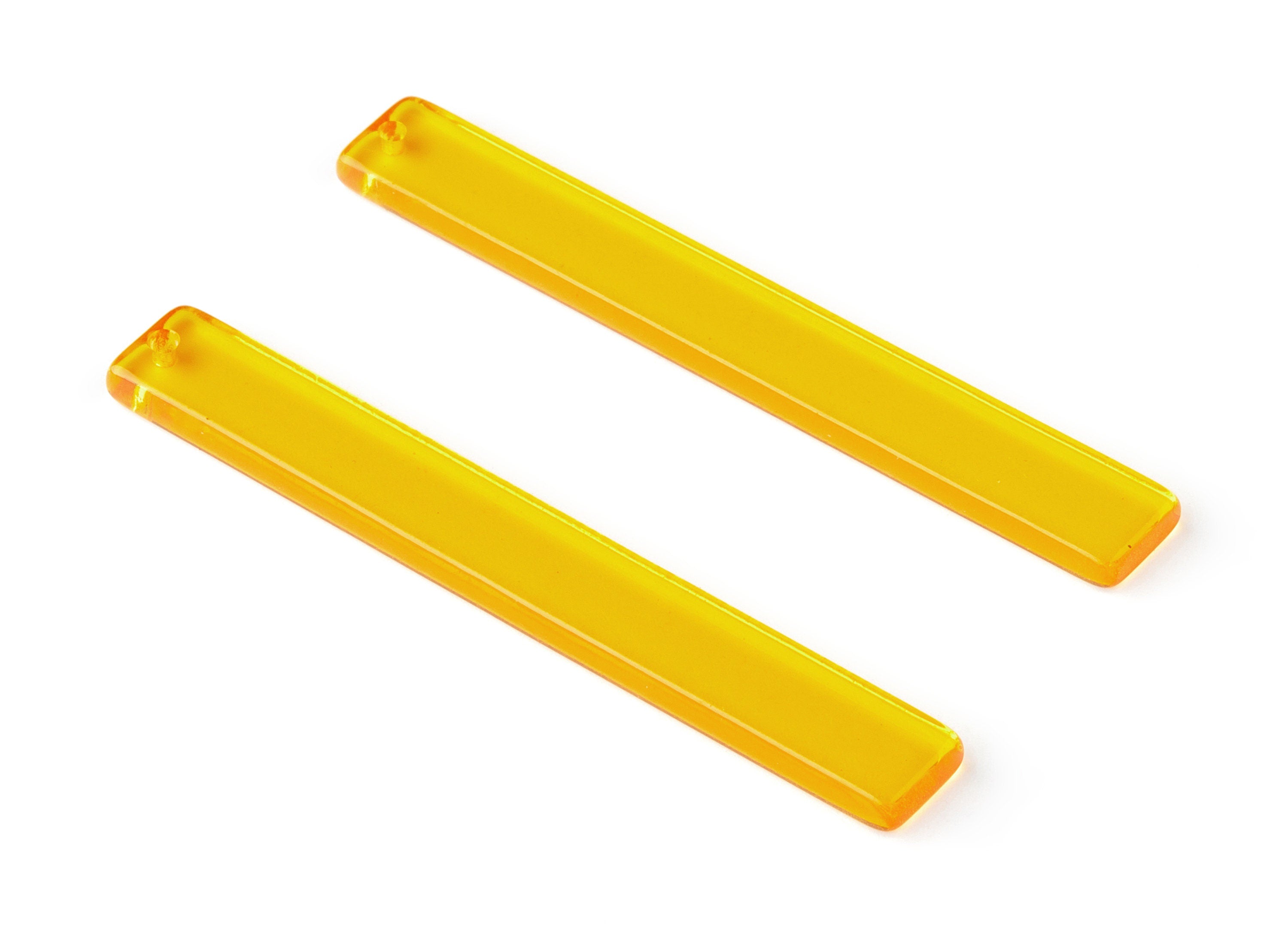 Acrylic Stick Charms - Bar Earrings and Pendant - Earring Findings  - Color Code: A71 - 59.6x7.8x2.6mm - AC1049-A71 - DOMEDBAZAAR