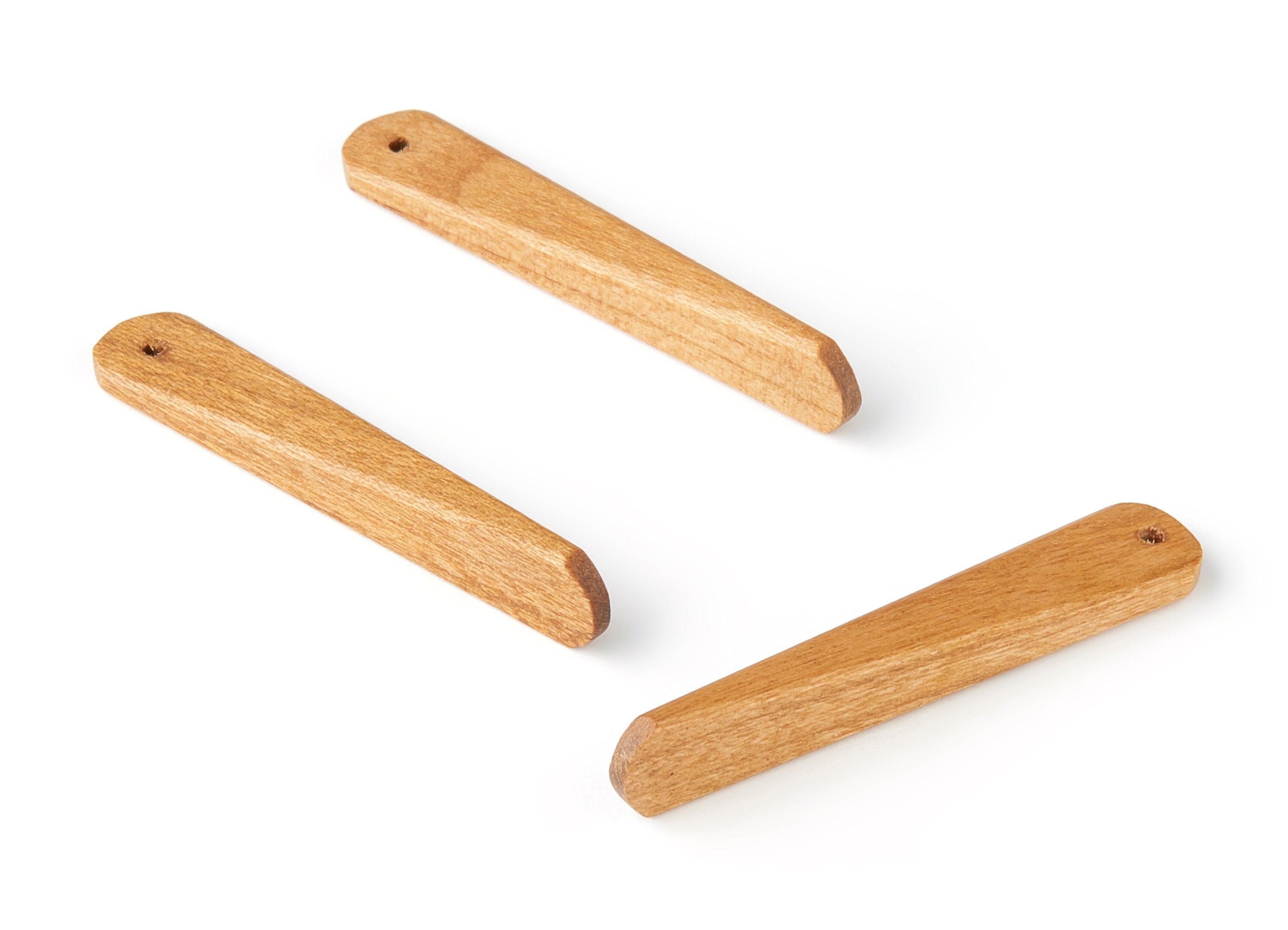 Wood Earring Charms - Drop Bar Shaped - Natural Wooden Charms for Necklace and Earrings - Wooden Beads - 39.81x7.5x7mm - BB1053 - DOMEDBAZAAR
