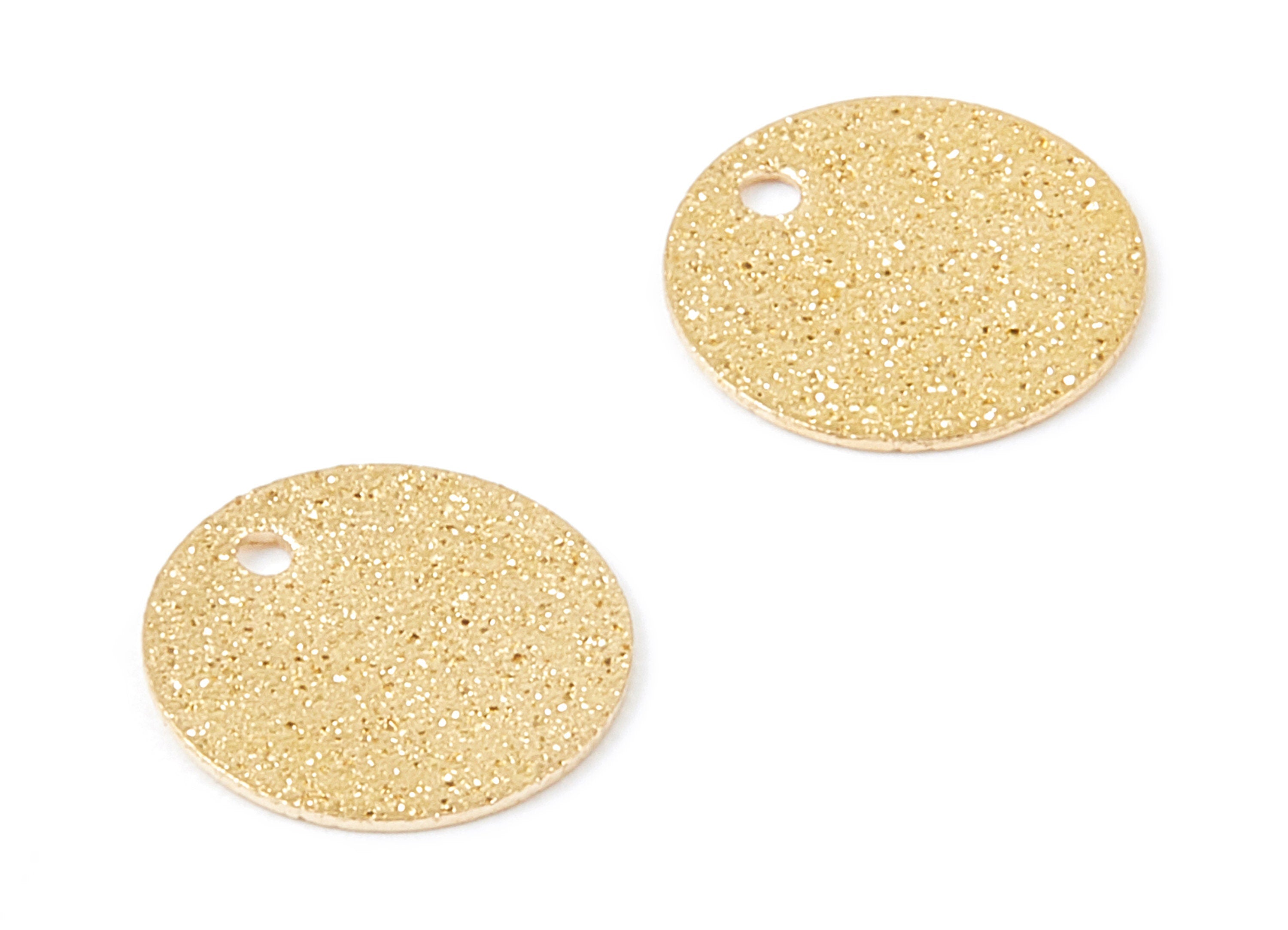 Brass Circle Charms - Brass Circle Shaped Stamping Blank - Earring Findings - Jewelry Tag - 12x12x0.5mm - PP2148 - DOMEDBAZAAR