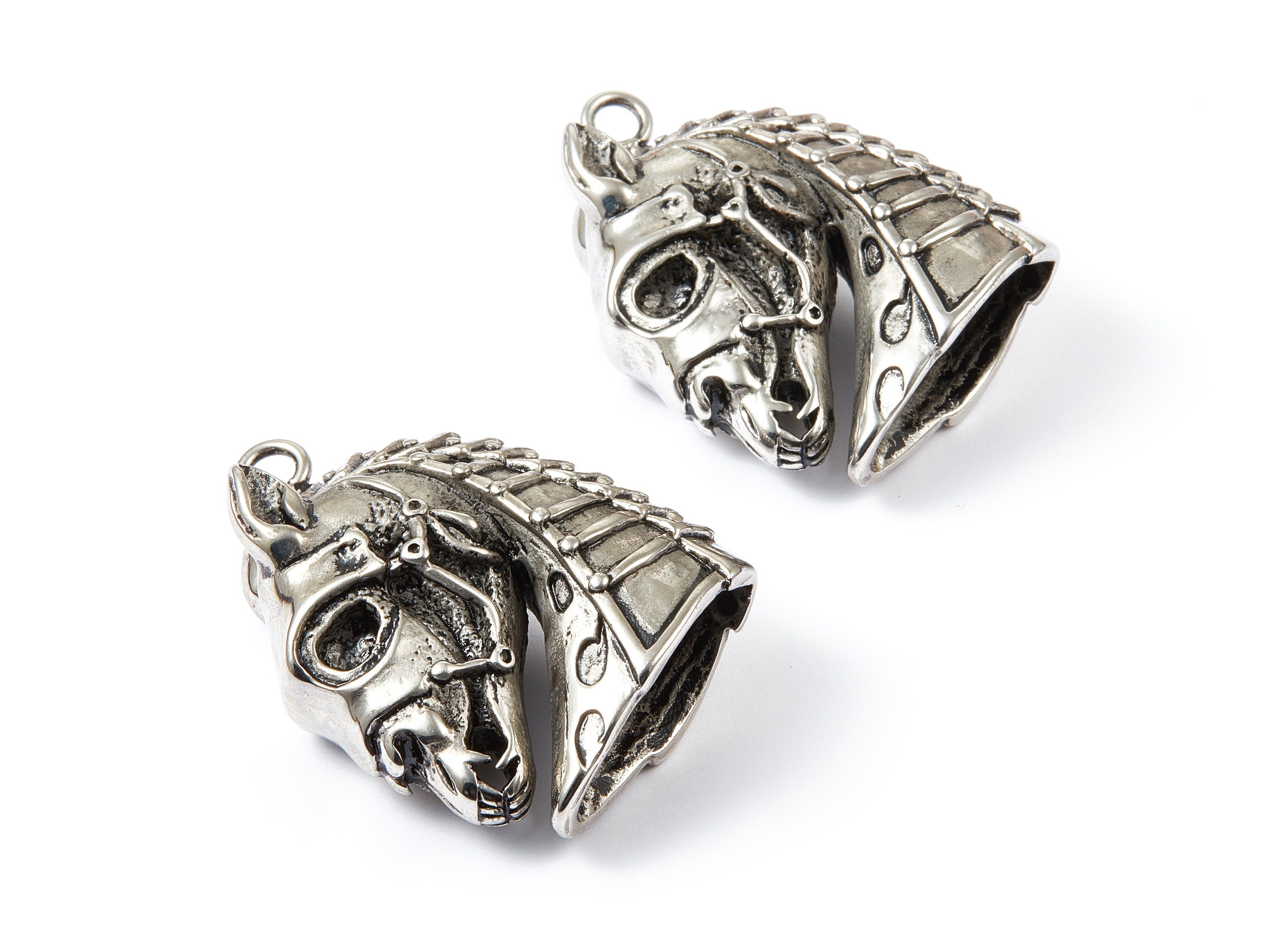 Stainless Steel Charm - Key Ring Pendant - Jewelry Supplies - 46.2x35.4x17.7mm - SS1008 - DOMEDBAZAAR