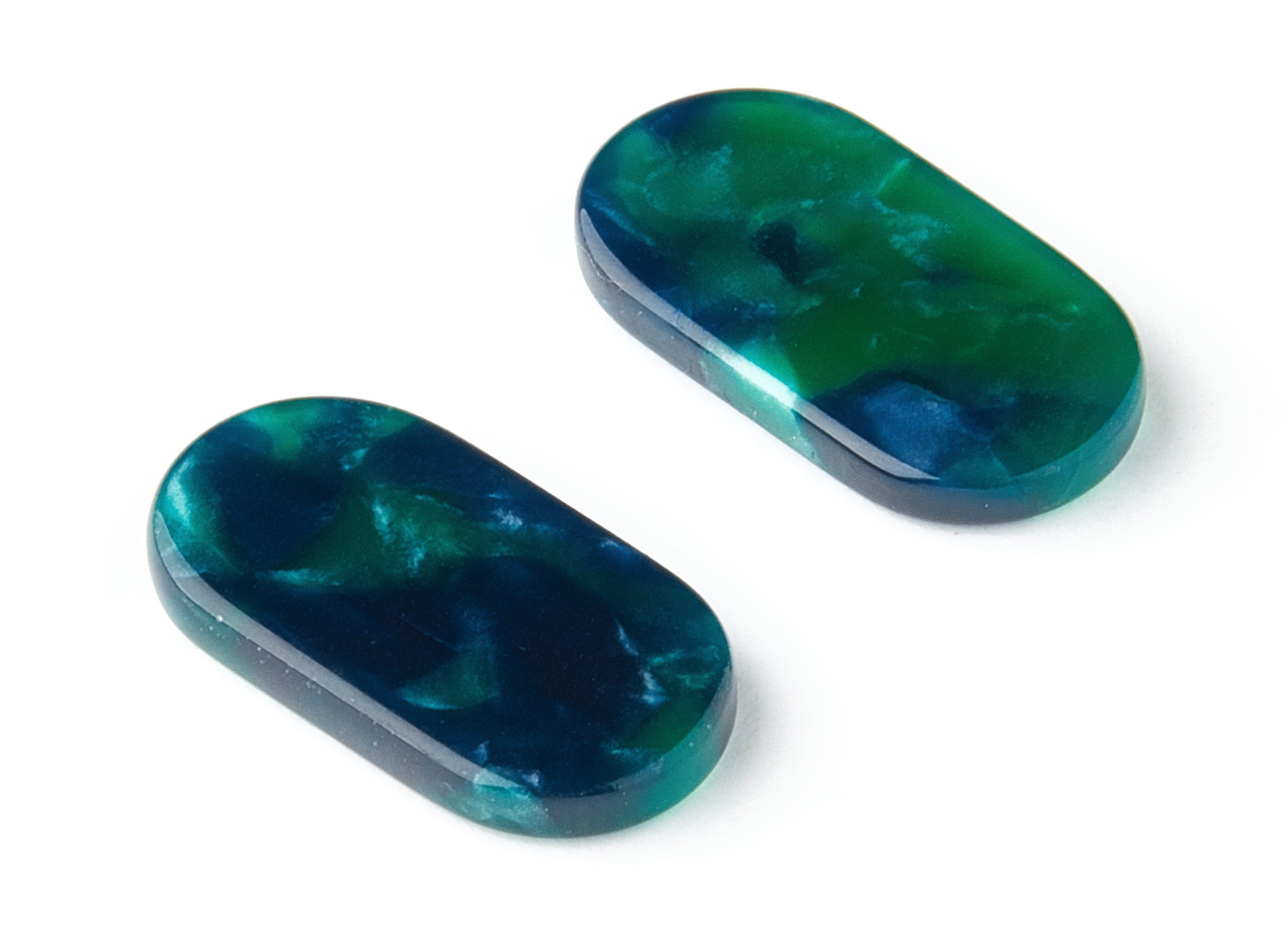 Acetate Oval Charms - Oval Earrings and Pendant - Earring Findings - Jewelry Supplys- Color Code: A13 - 19.9x10.6x2.5mm - AC1540-A13 - DOMEDBAZAAR