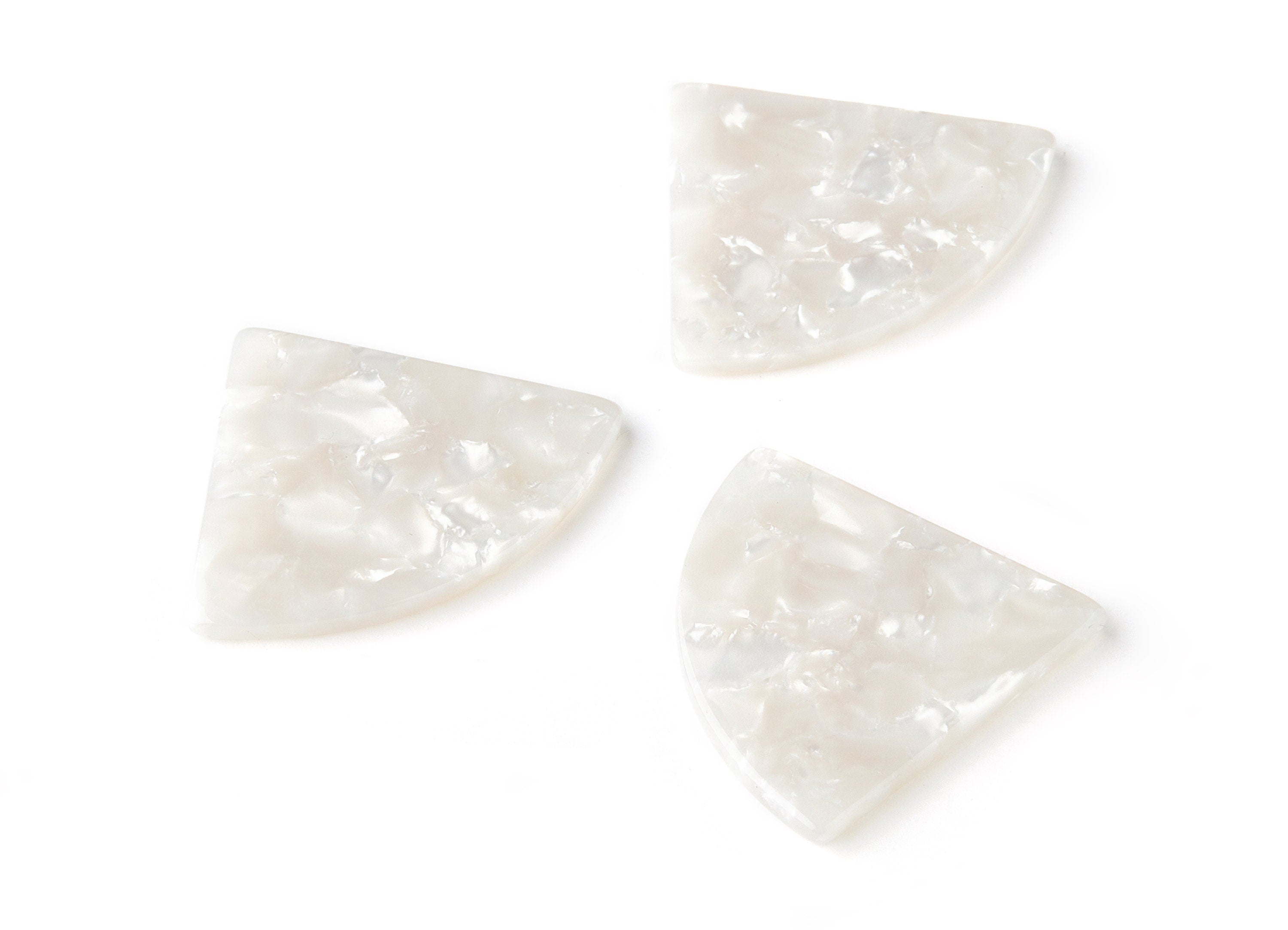 Acetate Fan Eaaring Charms - Fan Pendant - Earring Findings - Jewelry Supplies - Color Code:A12 - 35.82x29.28x2.4mm - AC1542-A12 - DOMEDBAZAAR