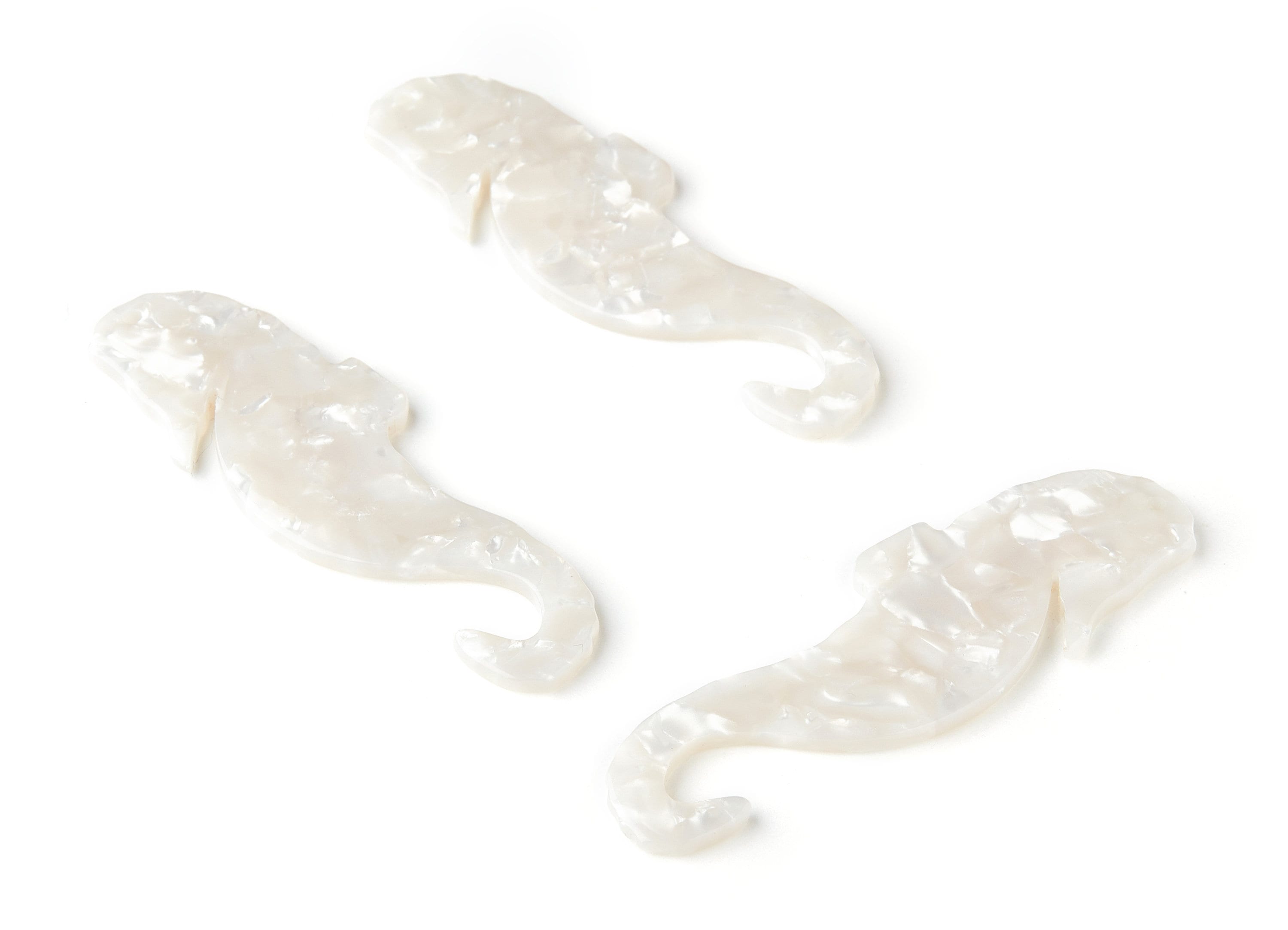 Acetate Hippocampus Earring Charms - Hippocampus pendant - Jewelry Supplies - Color Code: A12 - 63.9x20.7x2.4mm - AC1544-A12 - DOMEDBAZAAR