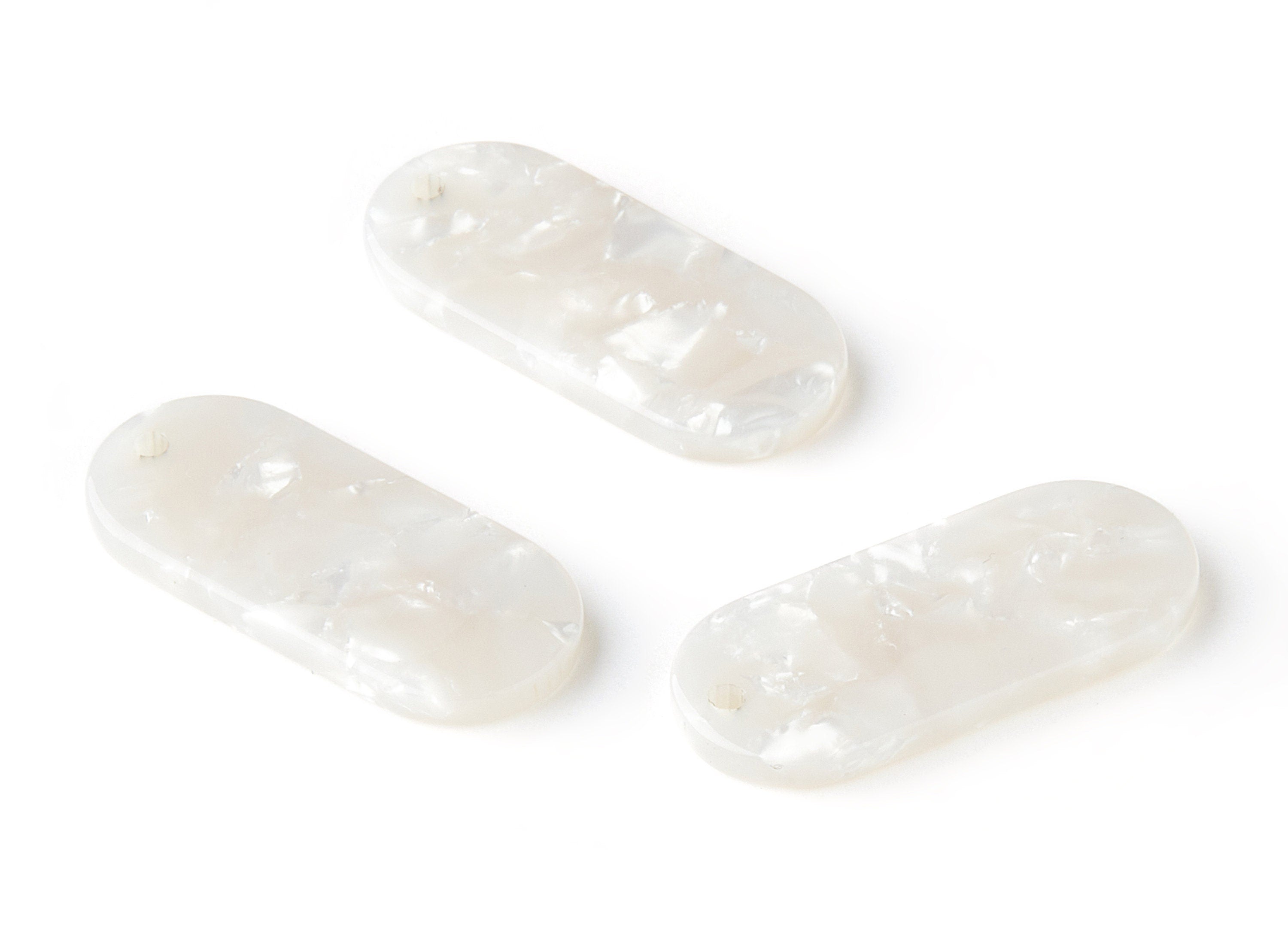 Acetate Oval Earring Charms - Acrylic Oval Pendant - Earring Findings - Jewelry Supplies - Color Code: A12 - 26.6x11.7x2.65mm - AC1209E - DOMEDBAZAAR